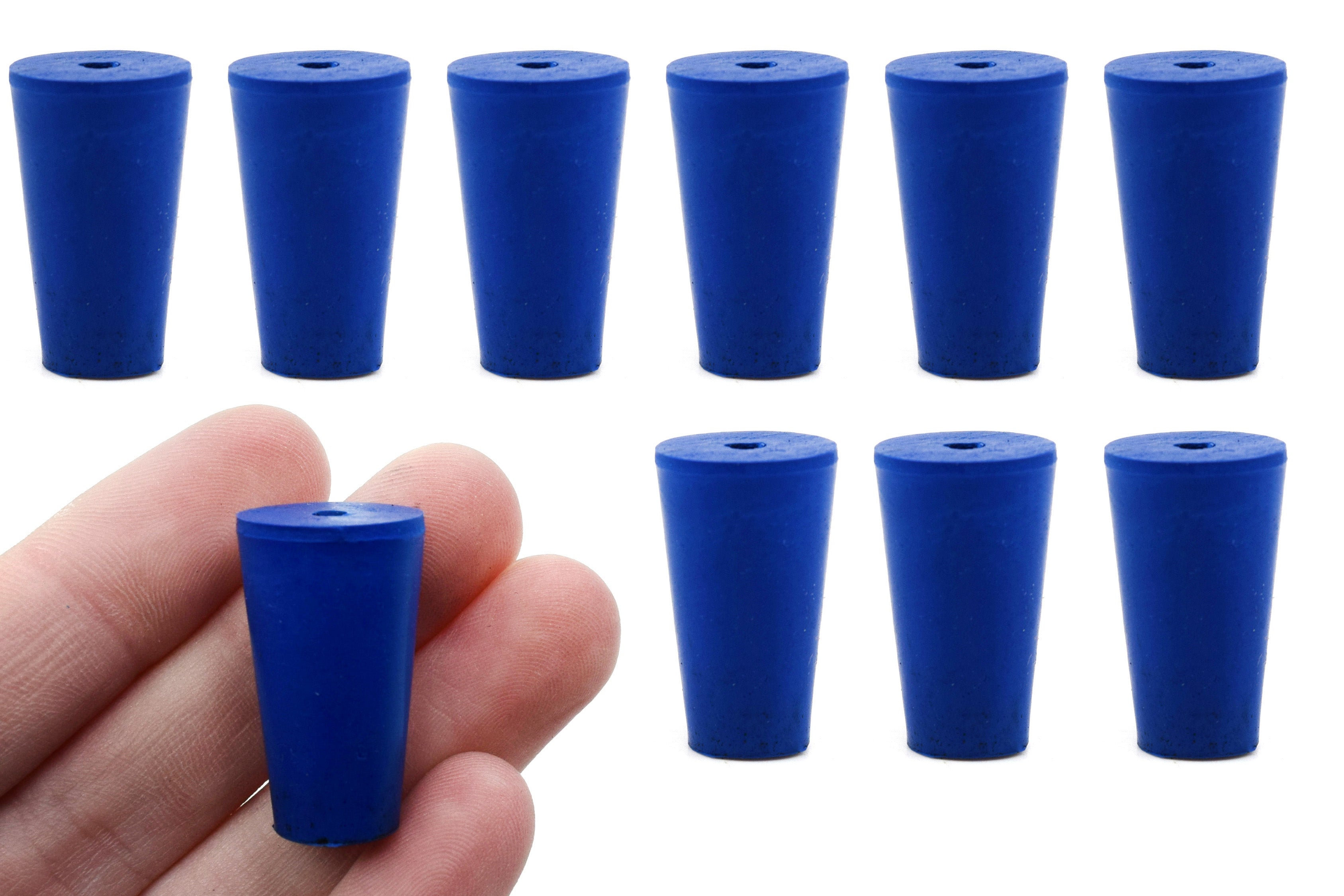 Neoprene Stopper with 1 Hole, 10-Pack