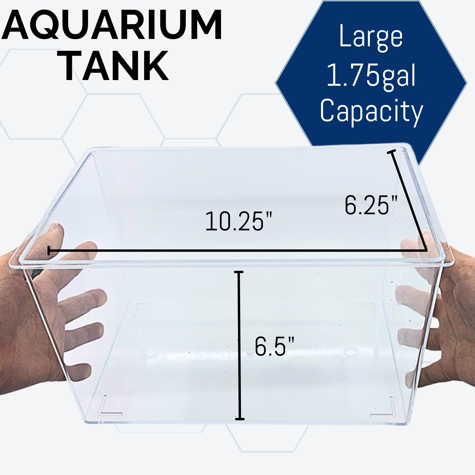 Polycarbonate Aquarium Tank, 1.75 Gallon