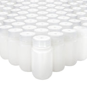 500-Bulk Pack Wide Mouth HDPE Reagent Bottles with PP Caps, 125mL, -100 to 120°C