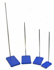 8-Piece Heavy Duty Cast Iron Retort Base and Rod Set, Various Sizes