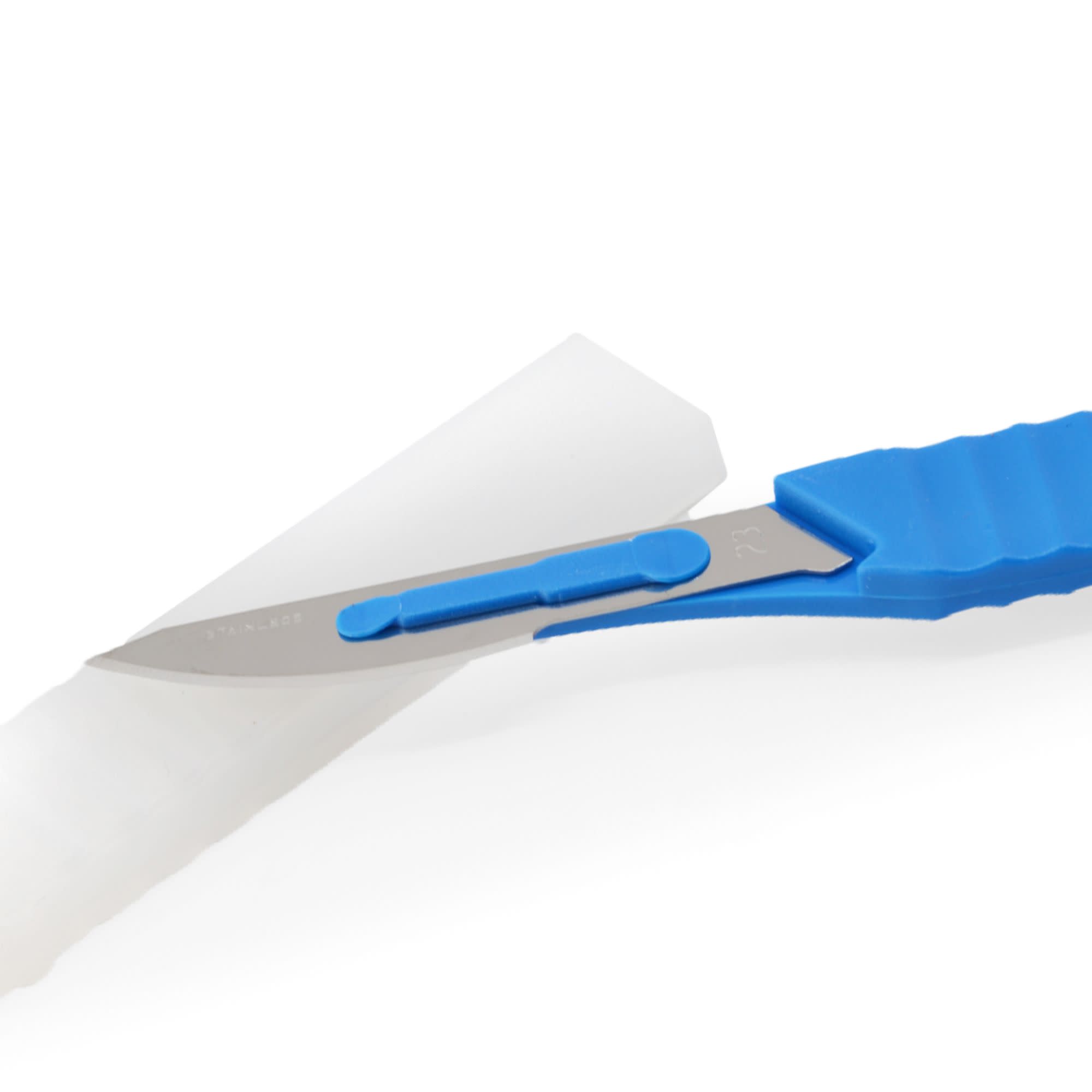 Disposable Scalpel with Stainless Steel Blade, Size 23
