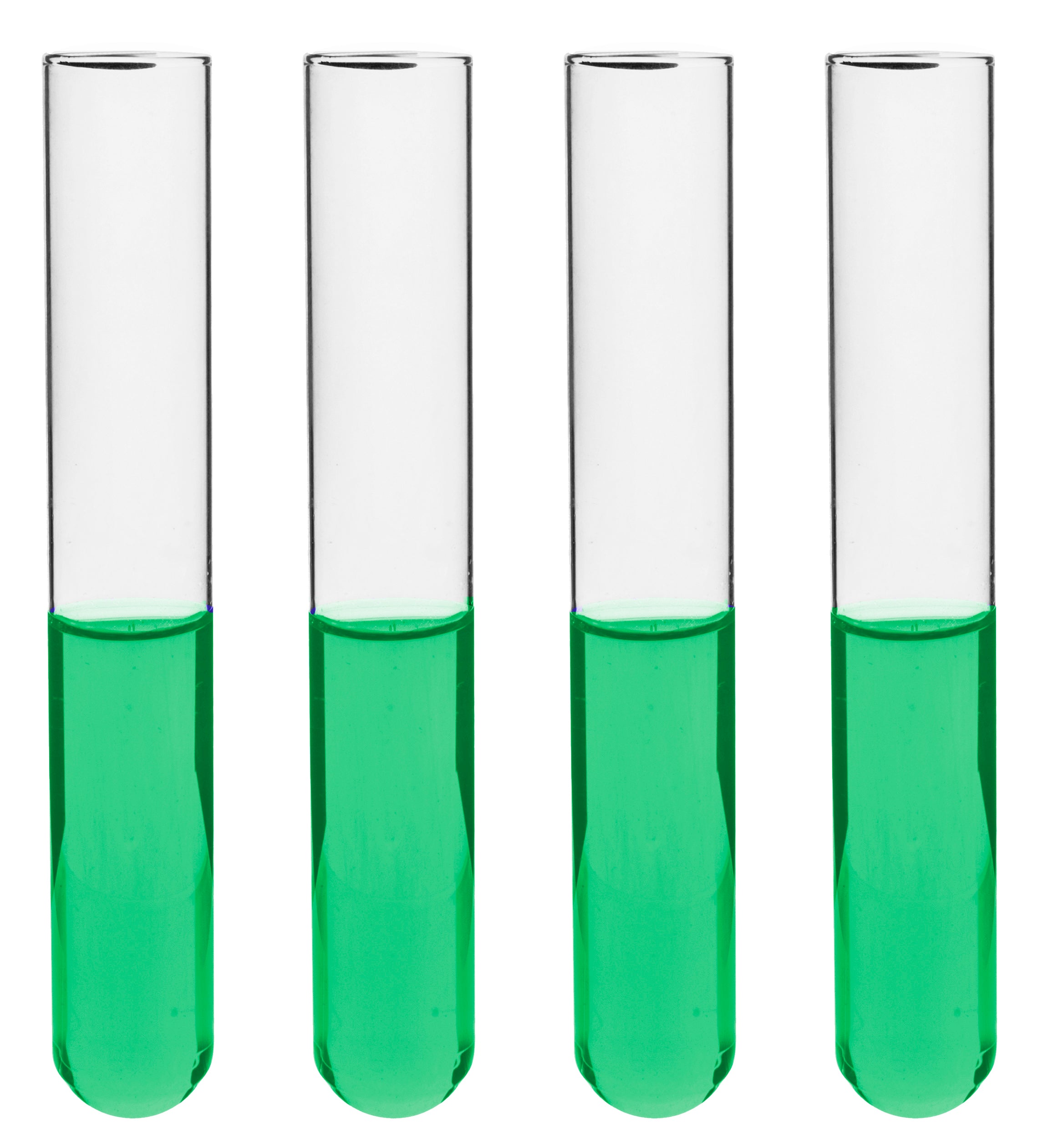 Rimless Thick Wall Borosilicate Glass Test Tube, 48-Pack
