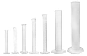Polypropylene Graduated Cylinder Set, 7-Piece, 10mL-1L