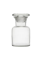 Wide Neck Soda Lime Glass Reagent Bottle with Glass Stopper