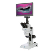 Digital Stereo Microscope, 3079-HDS, 8-35X with 1080p Camera and 11.6" LCD