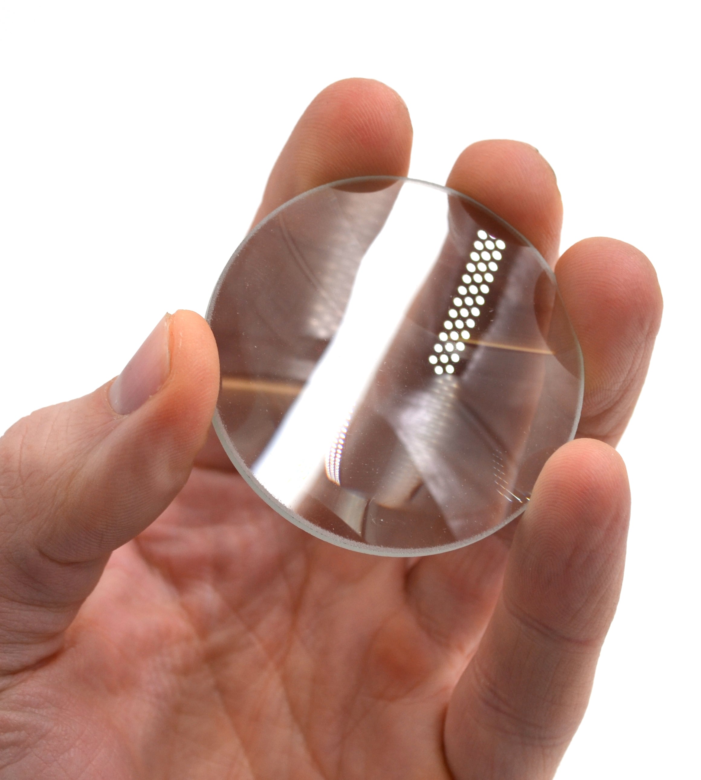 High Optical Purity Double Convex Glass Lens, 50mm Diameter