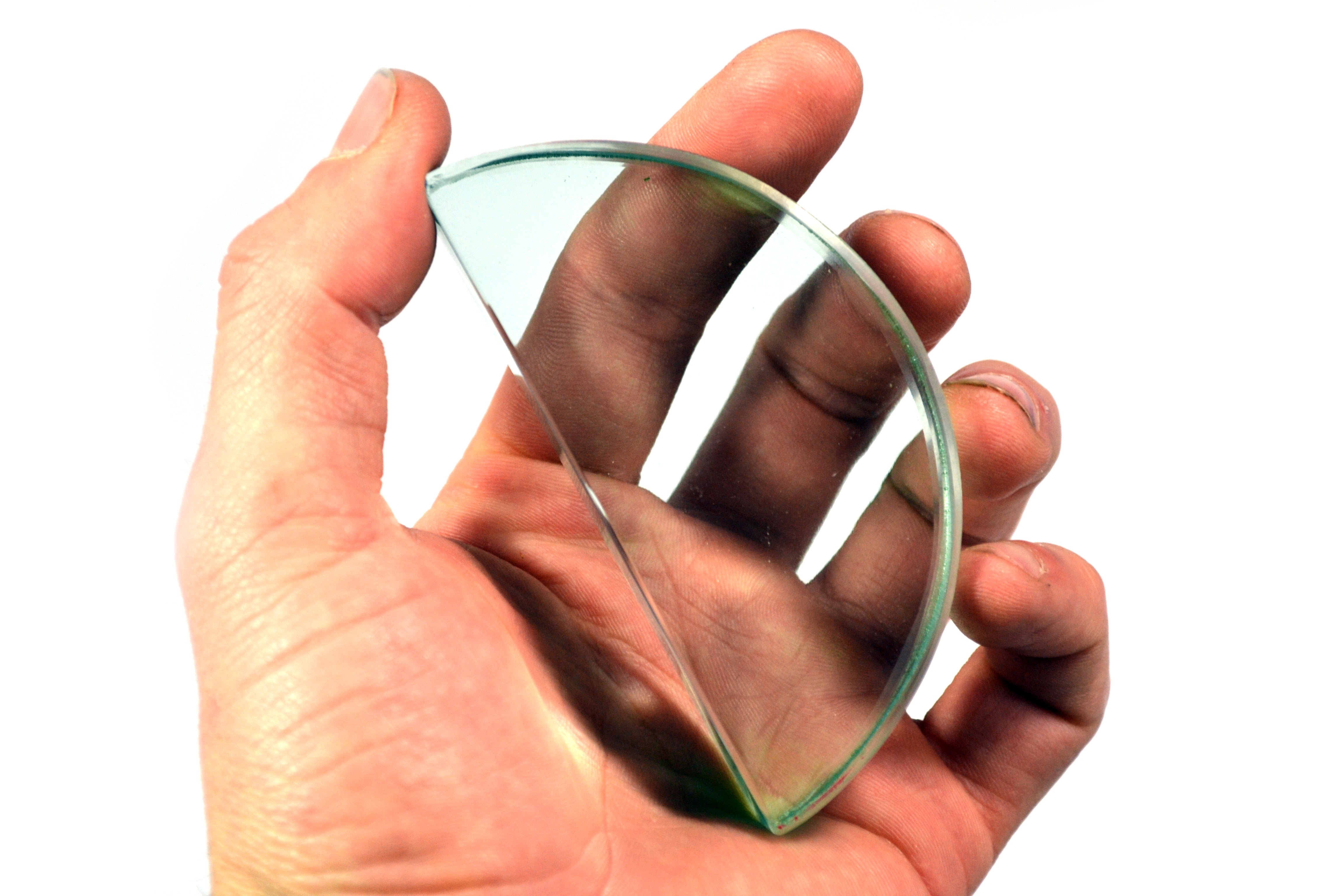 Semicircular Glass Block, 90 x 18mm
