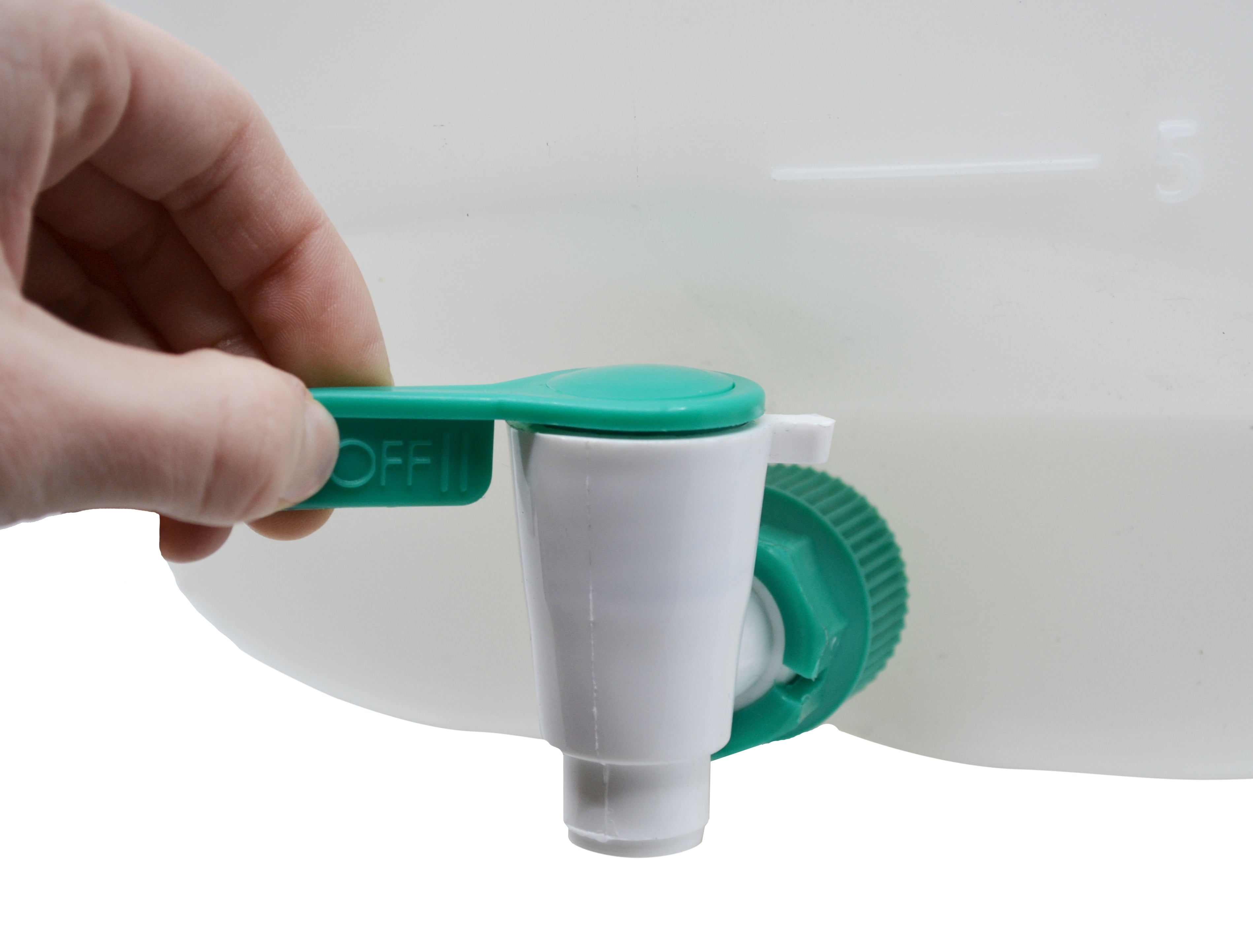 Carboy Bottle with Stopcock, 10 Liter Capacity - Polypropylene - With 2 Handles