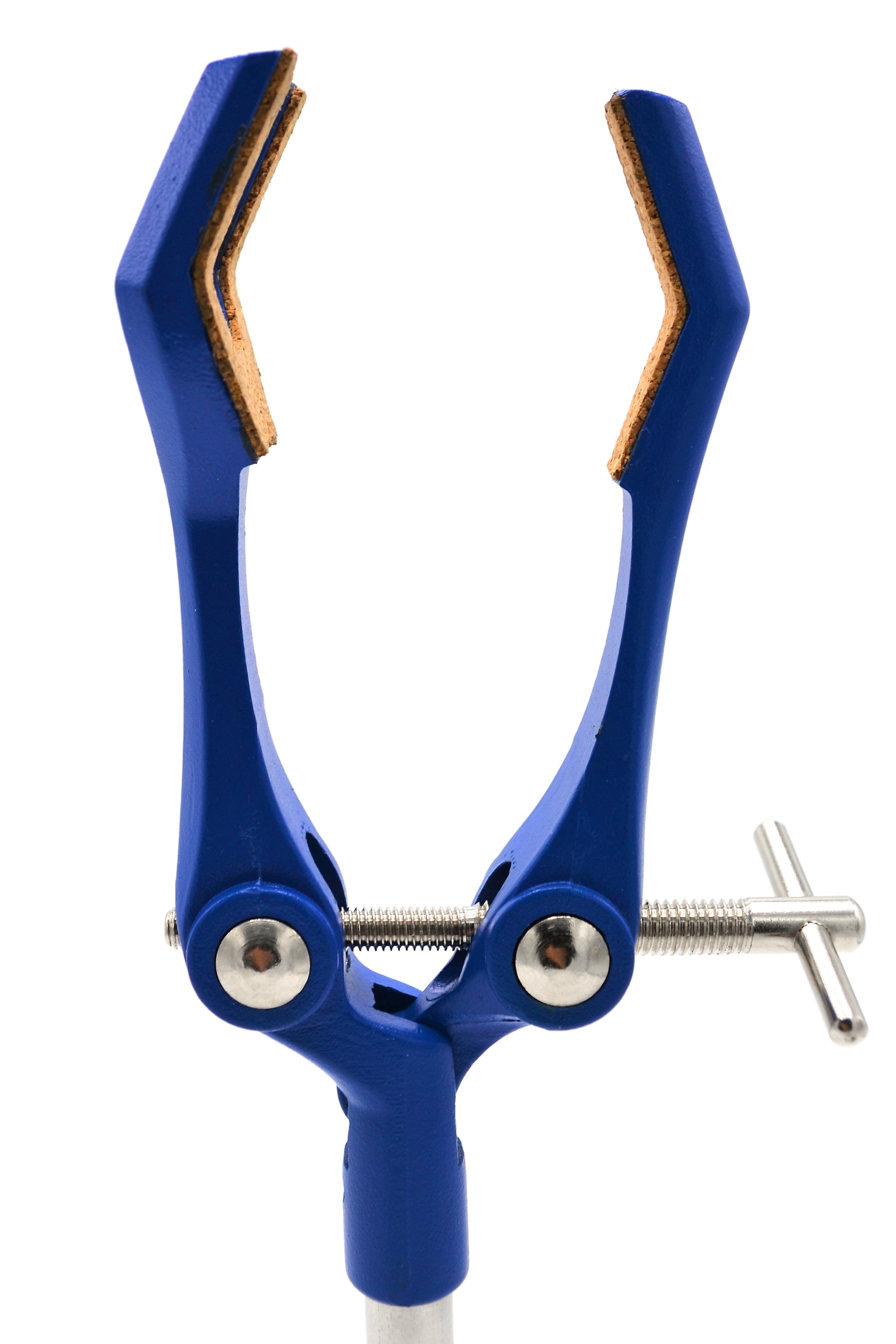 3-Finger Cork-Lined Extension Clamp with Swivel Boss Head, 3.4" Max