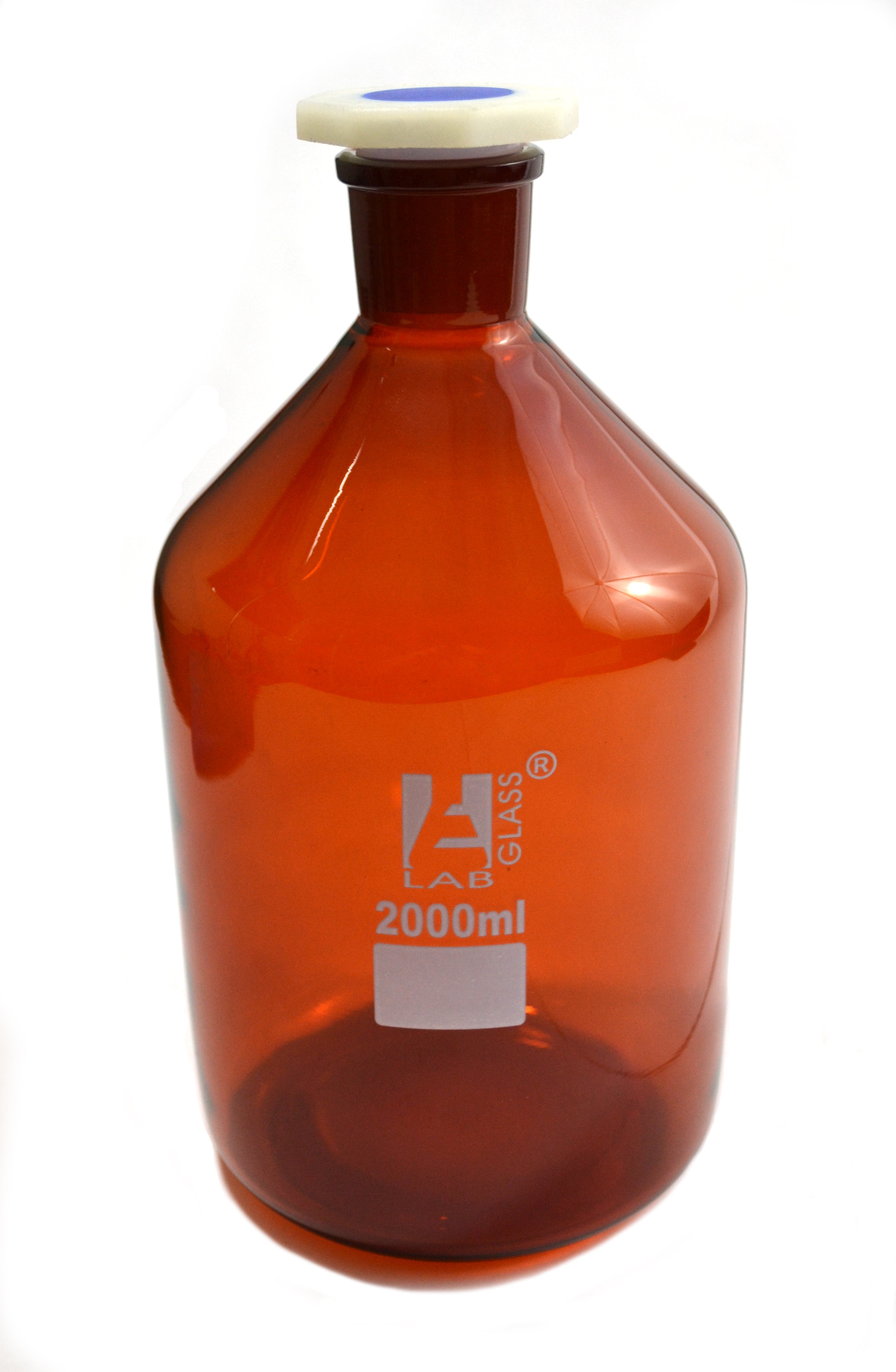Narrow Mouth Amber Polypropylene Reagent Bottle with Acid-Proof Stopper