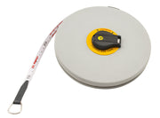 50m Fiberglass Tape Measure with PVC Cover and Winding Handle