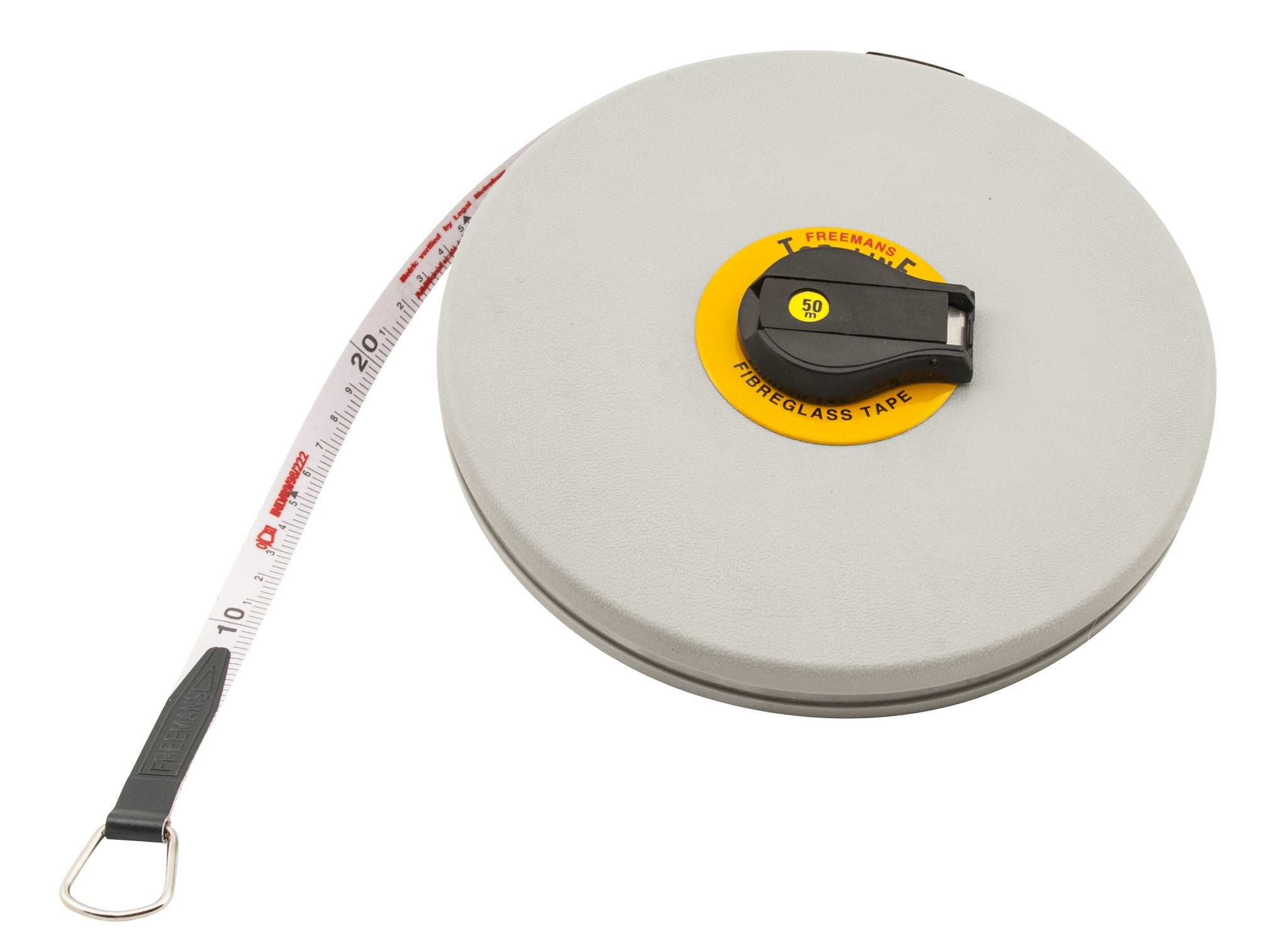 50m Fiberglass Tape Measure with PVC Cover and Winding Handle