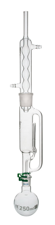 Soxhlet Extraction Apparatus with 100mL Extractor, 250mL Flask and Condenser, Borosilicate Glass