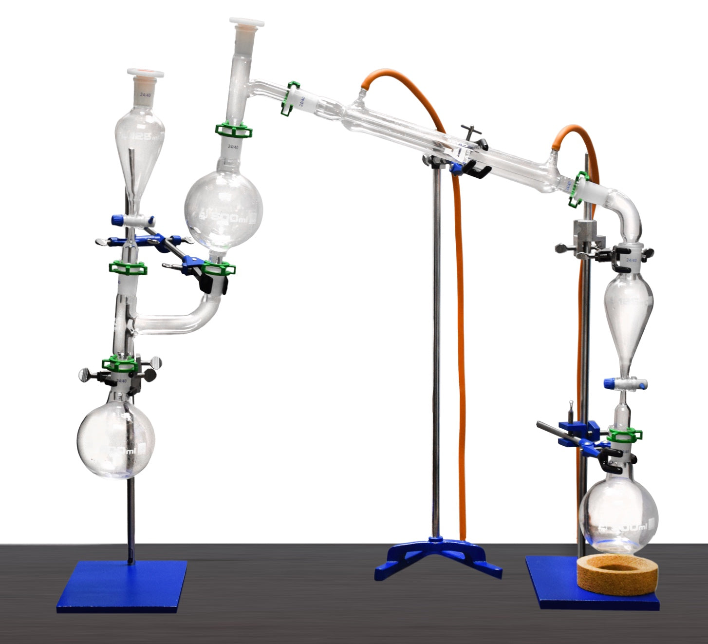 23-Piece Essential Oils Steam Distillation Extraction Apparatus, Borosilicate Glass