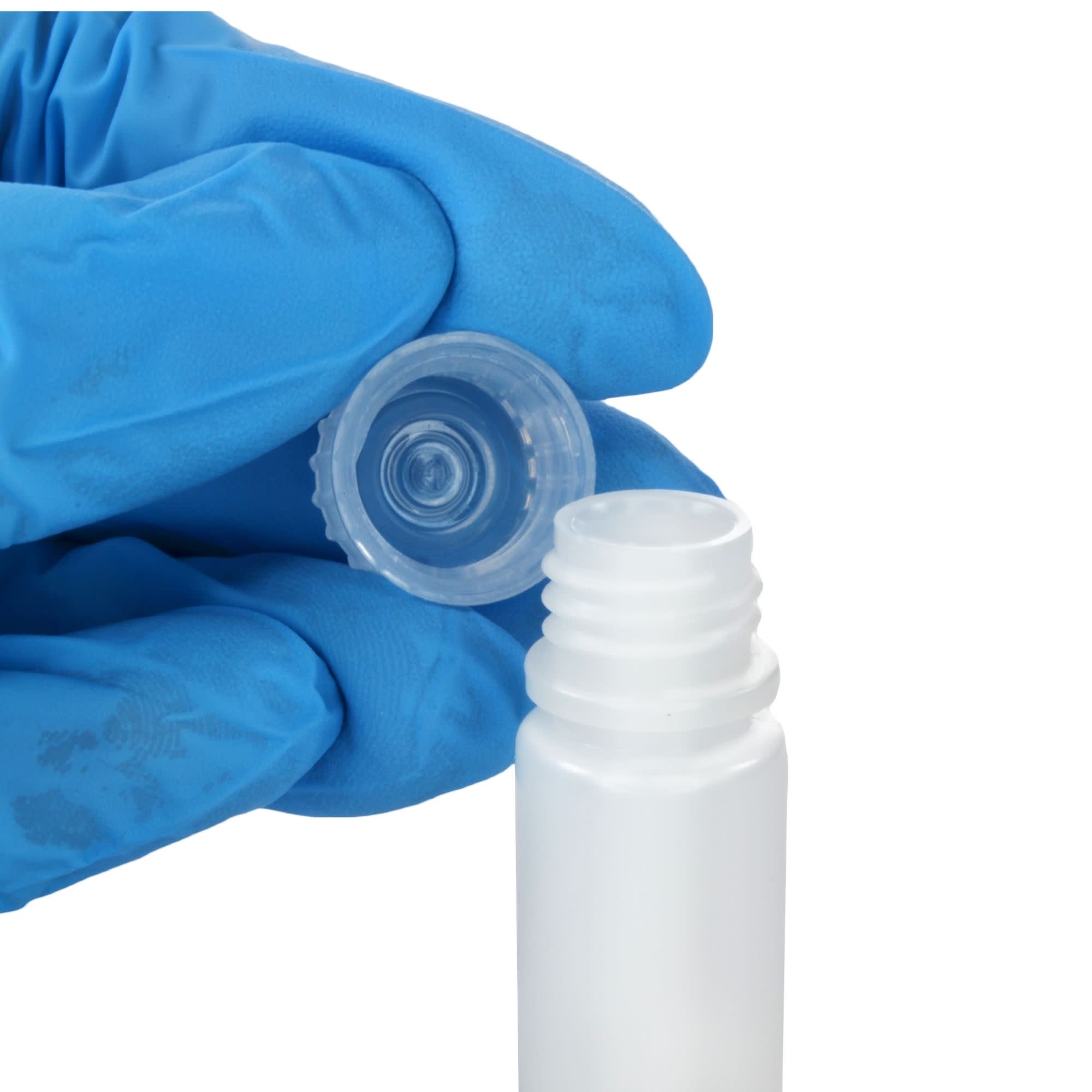 2000-Bulk Pack Translucent Narrow Mouth HDPE Reagent Bottles with PP Caps, 4mL, -100 to 120°C