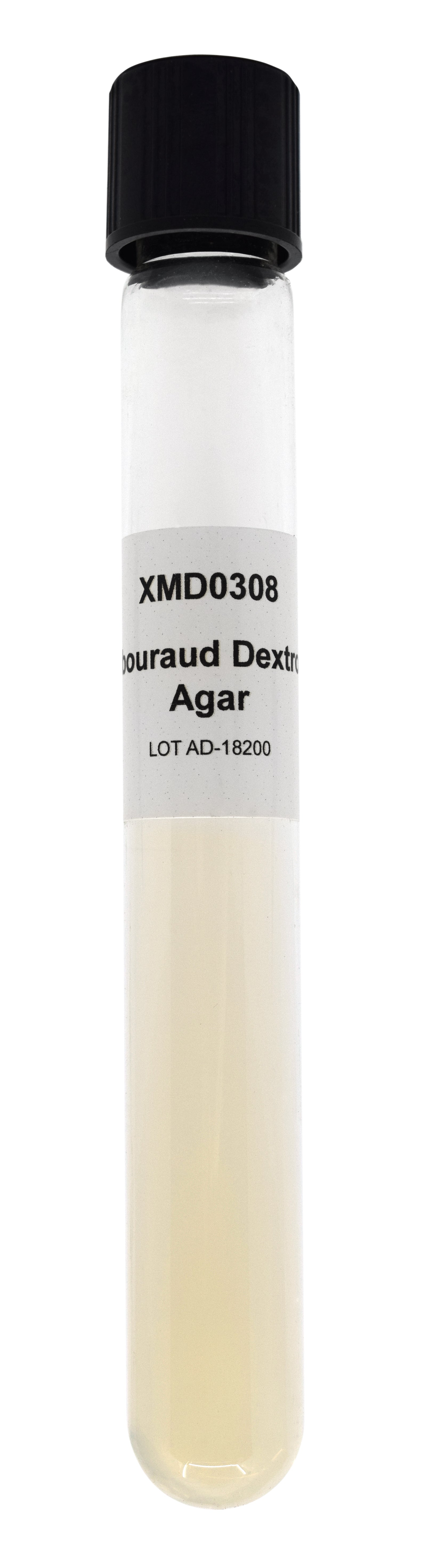 100-Case Sabouraud-Dextrose Agar Slant Tubes, 6mL