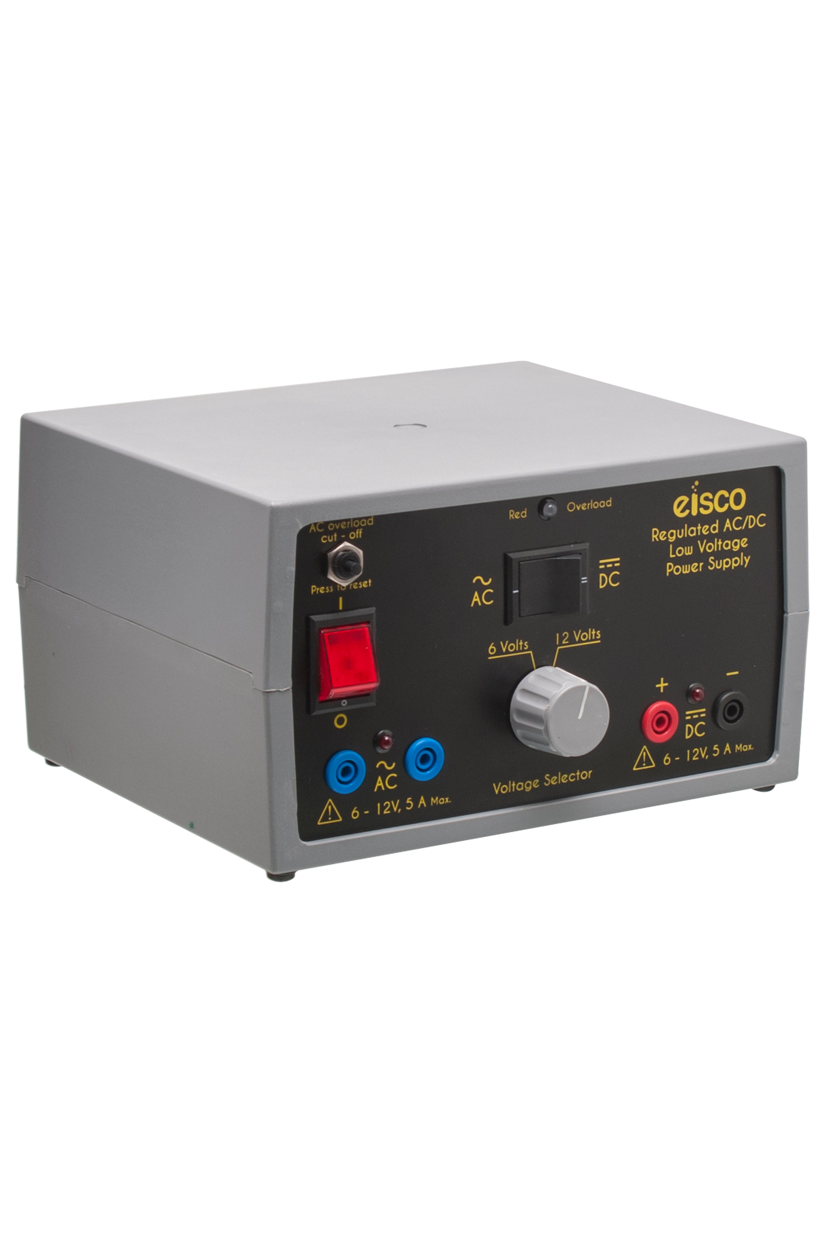 Regulated AC/DC Power Supply, 6V/12V 5A