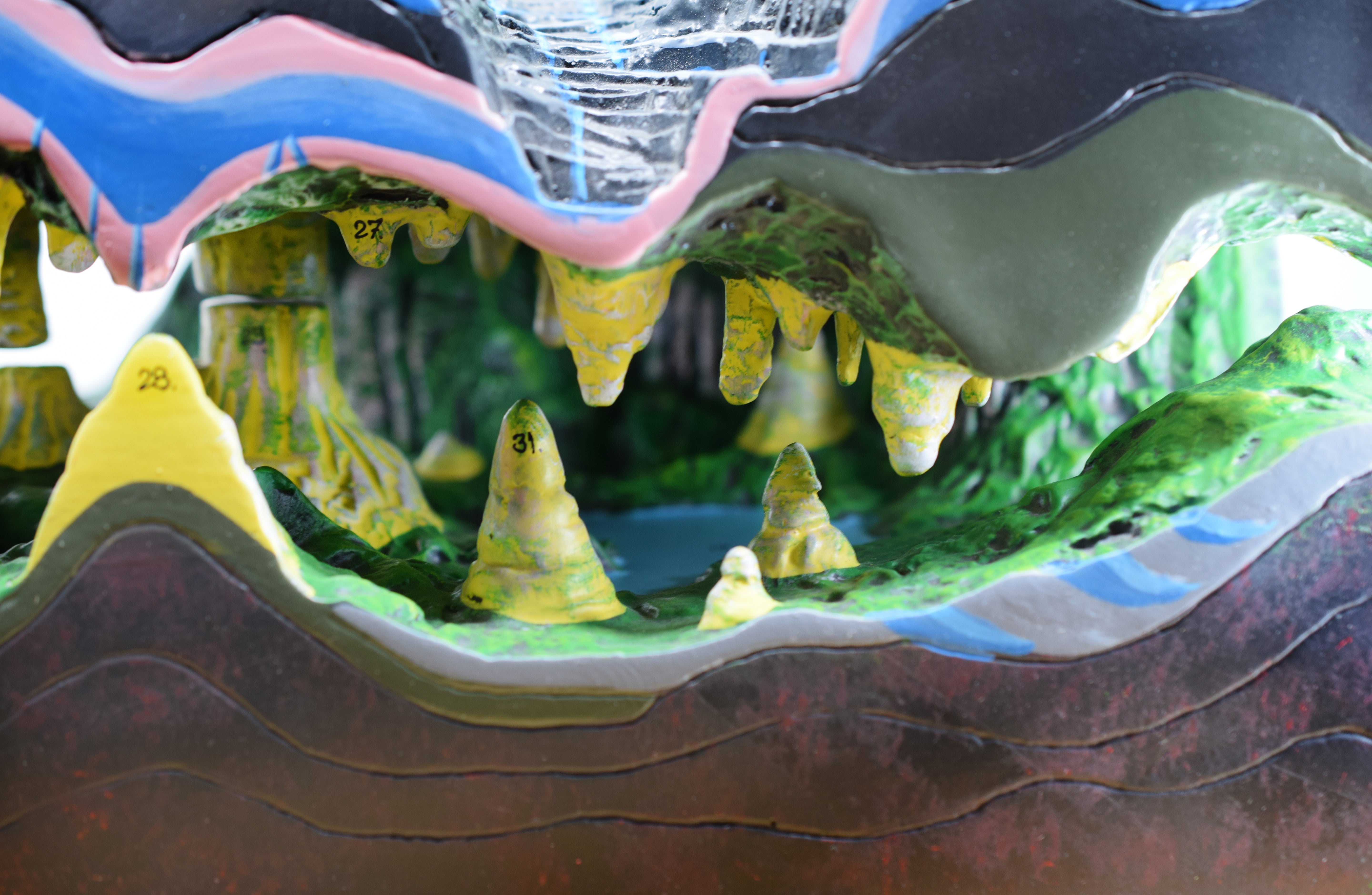 Karst, Caves and Water Action Landform Model, 2-Part