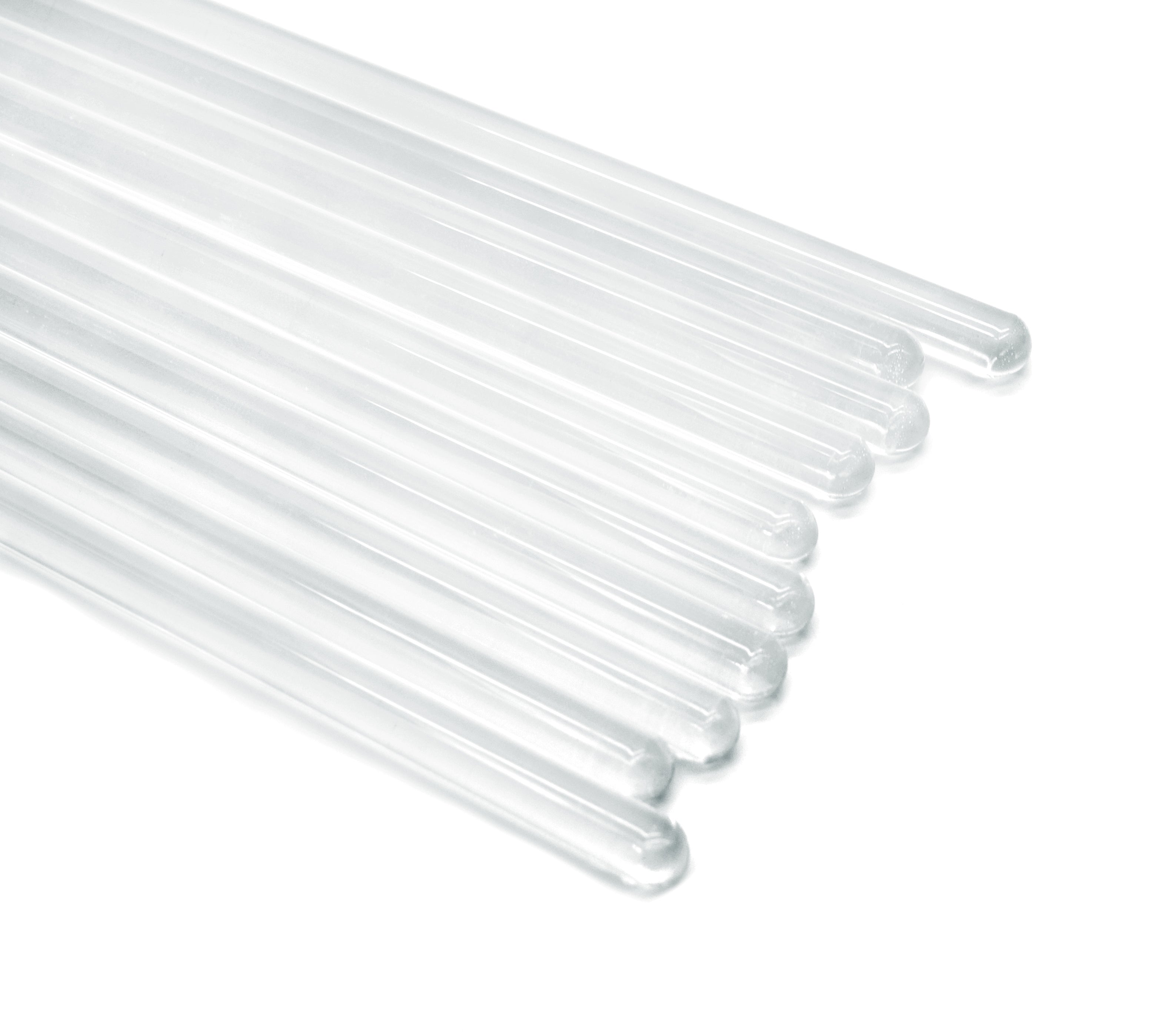 Borosilicate Glass Stirring Rod, 7.9", 10-Pack