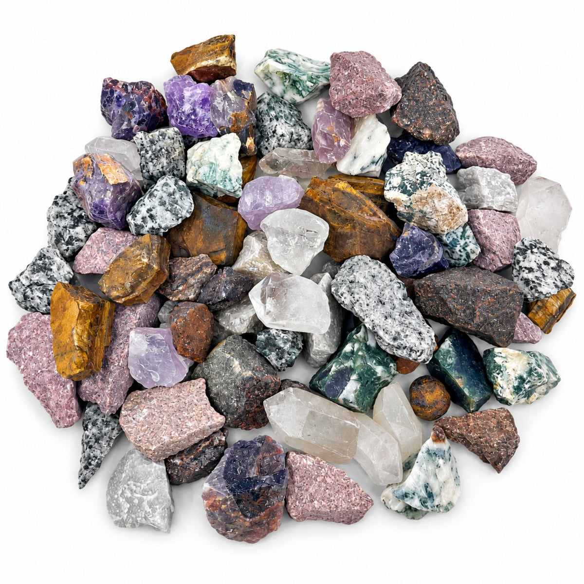 Mohs Hardness 6-7 Assorted Rough Rock Tumbling Mix