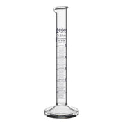 Class A Borosilicate Glass Graduated Cylinder with Round Base, Blue Graduations