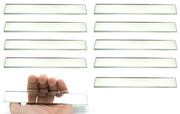 6 x 1" Rectangular Plane Glass Mirror, 10-Pack