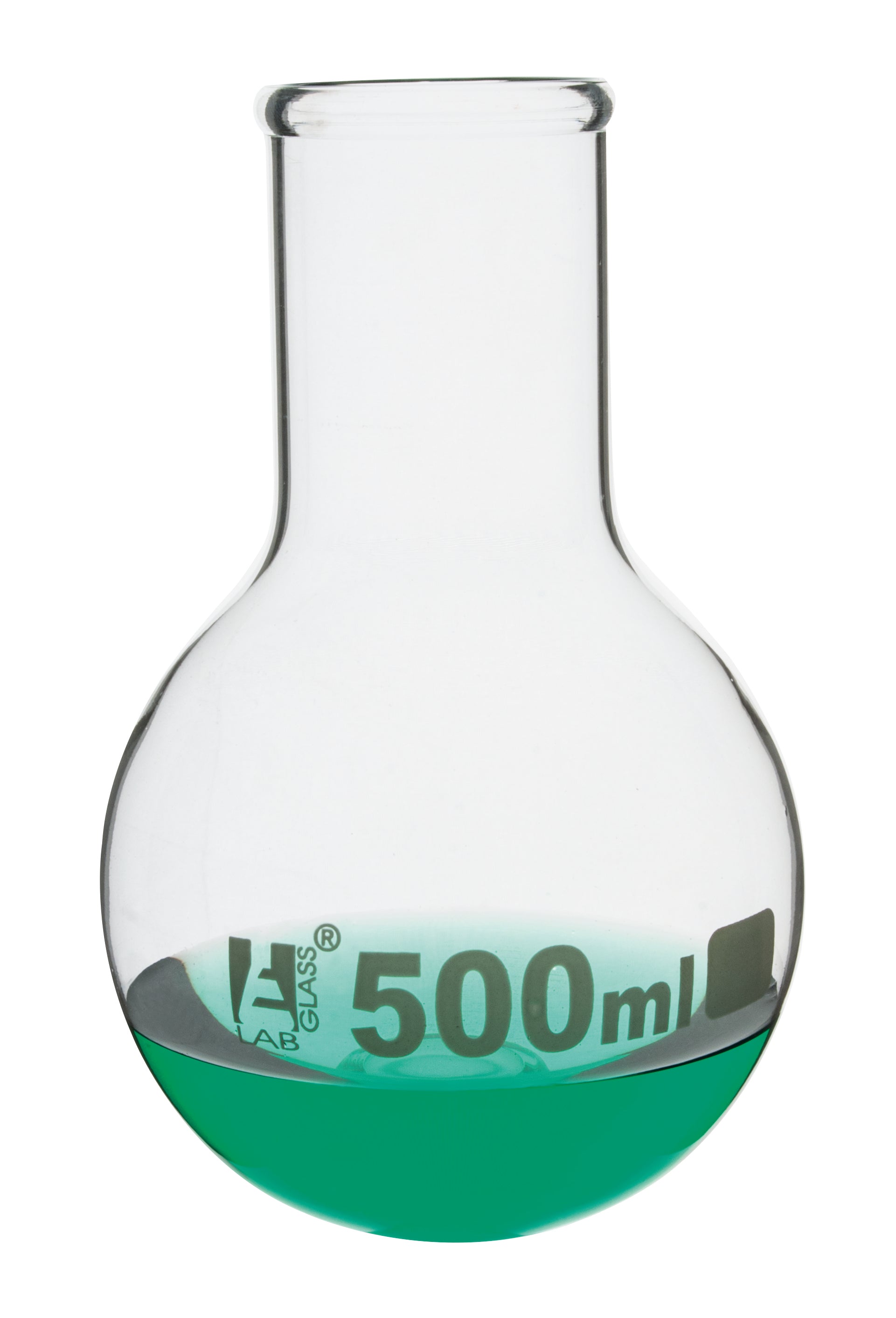 Round Bottom Wide Neck Borosilicate Glass Boiling Flask with Beaded Rim
