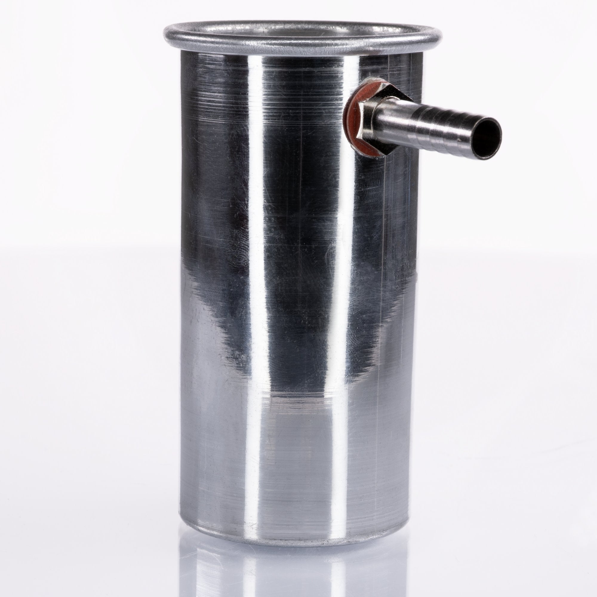 4" Aluminum Overflow Can with Angled Spout