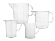 Short Form Polypropylene Measuring Pitcher Set, 4-Piece, 250mL-2L
