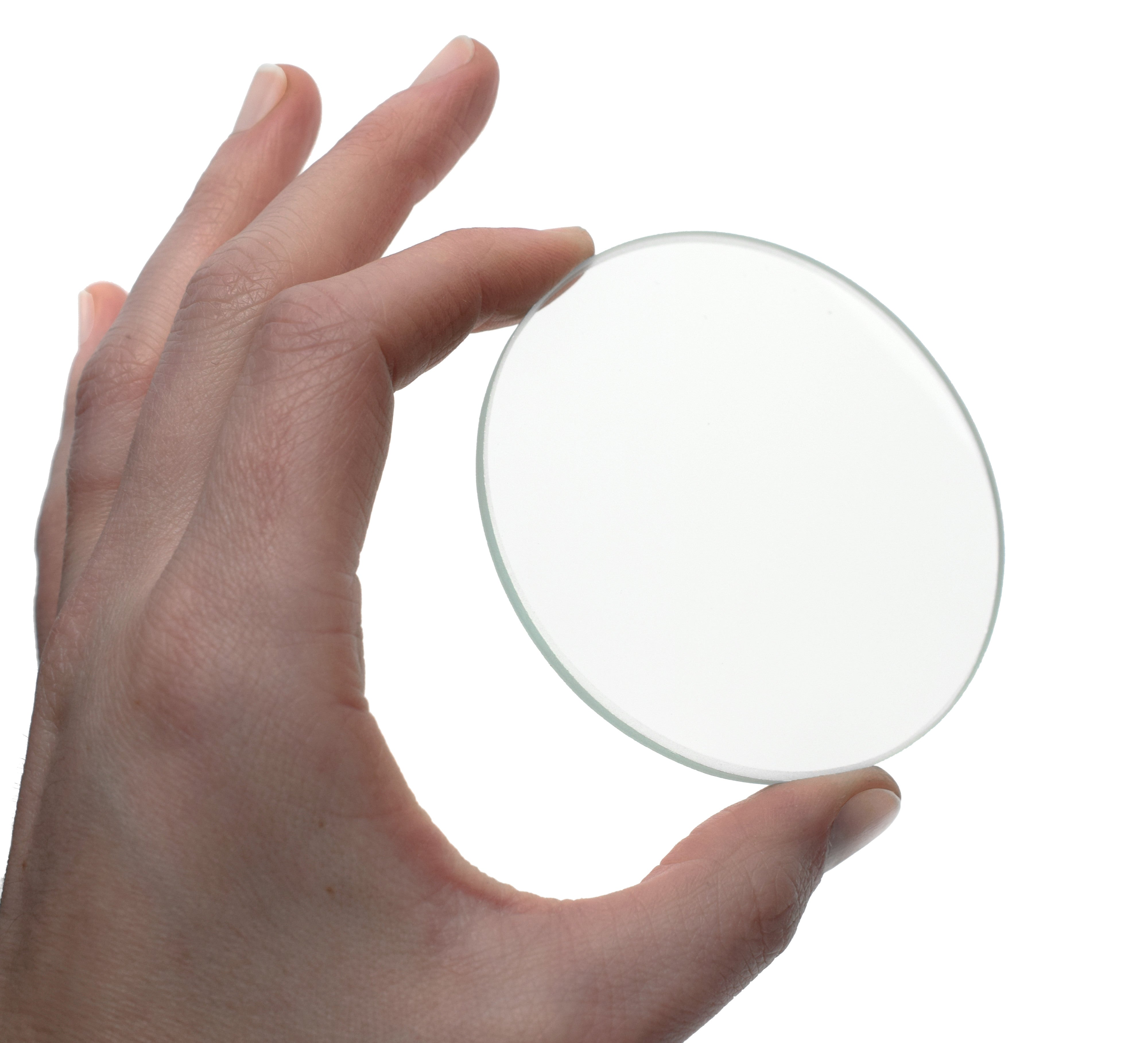 Optically Worked Double Convex Glass Lens, 75mm Diameter, 1000mm Focal Length