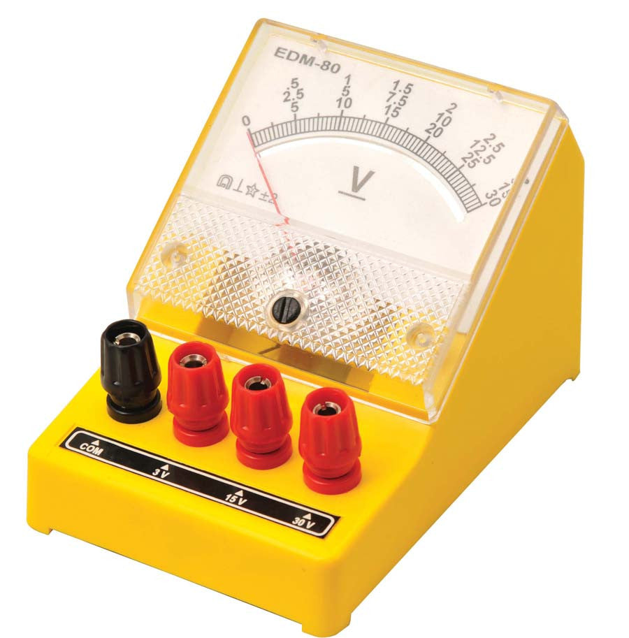 Dual-Range Moving Coil DC Voltmeter, 0-5V / 0-10V