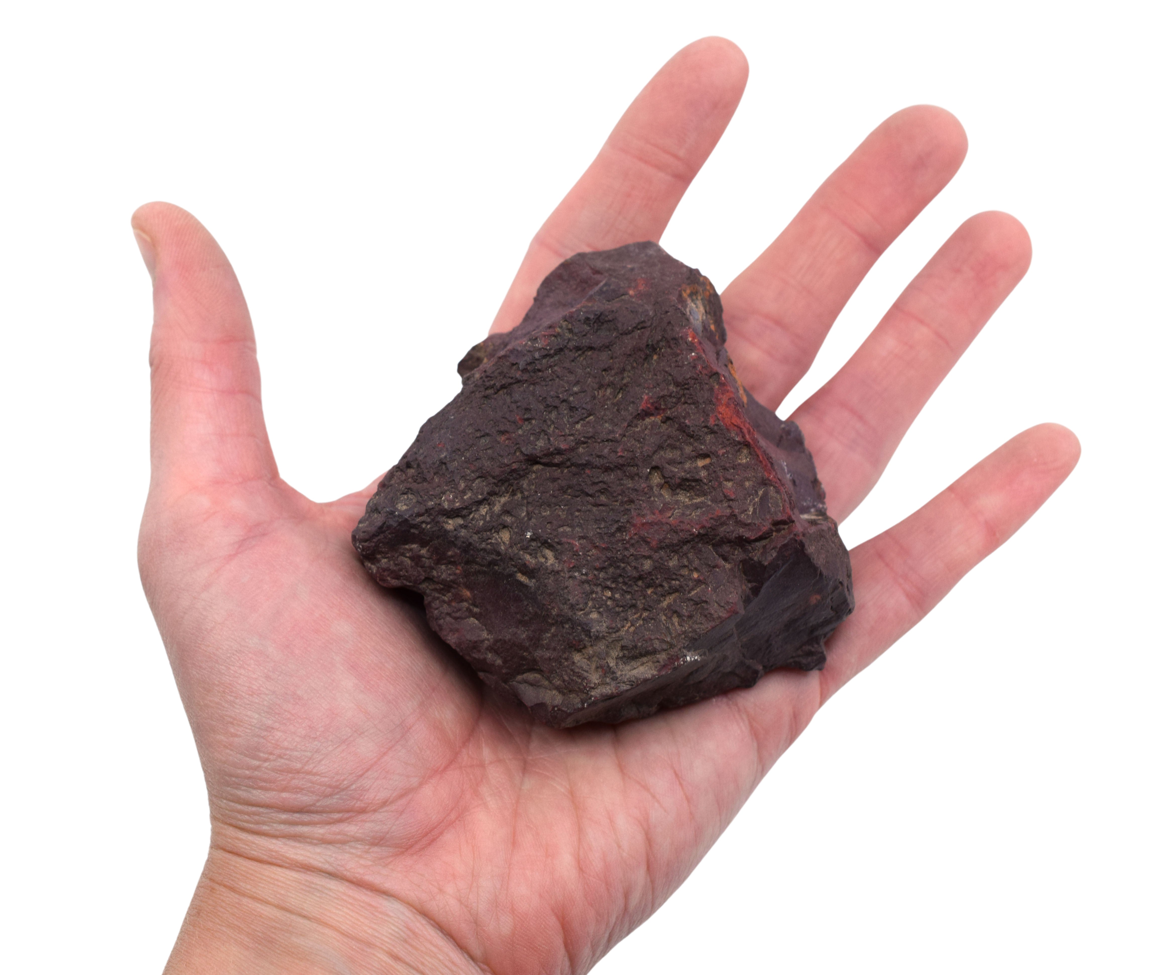 Raw Hematite Mineral Hand Sample, Approx 3 inch