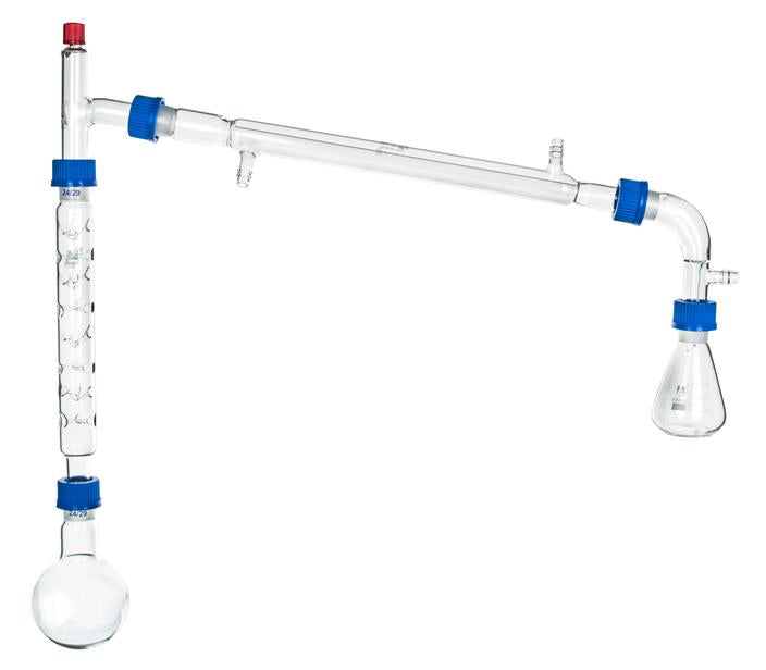 6-Piece Vacuum Fractional Distillation Kit, 100mL, 24/29 Joints, Borosilicate Glass