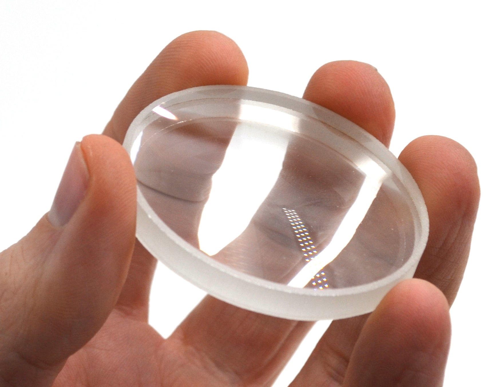Double Concave Glass Lens, 50mm Diameter, 150mm Focal Length