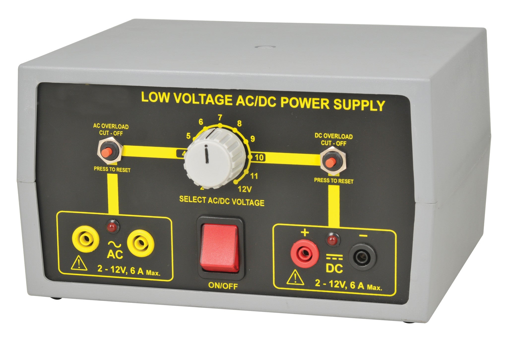 Low Voltage AC/DC Power Supply, 2-12V 6A