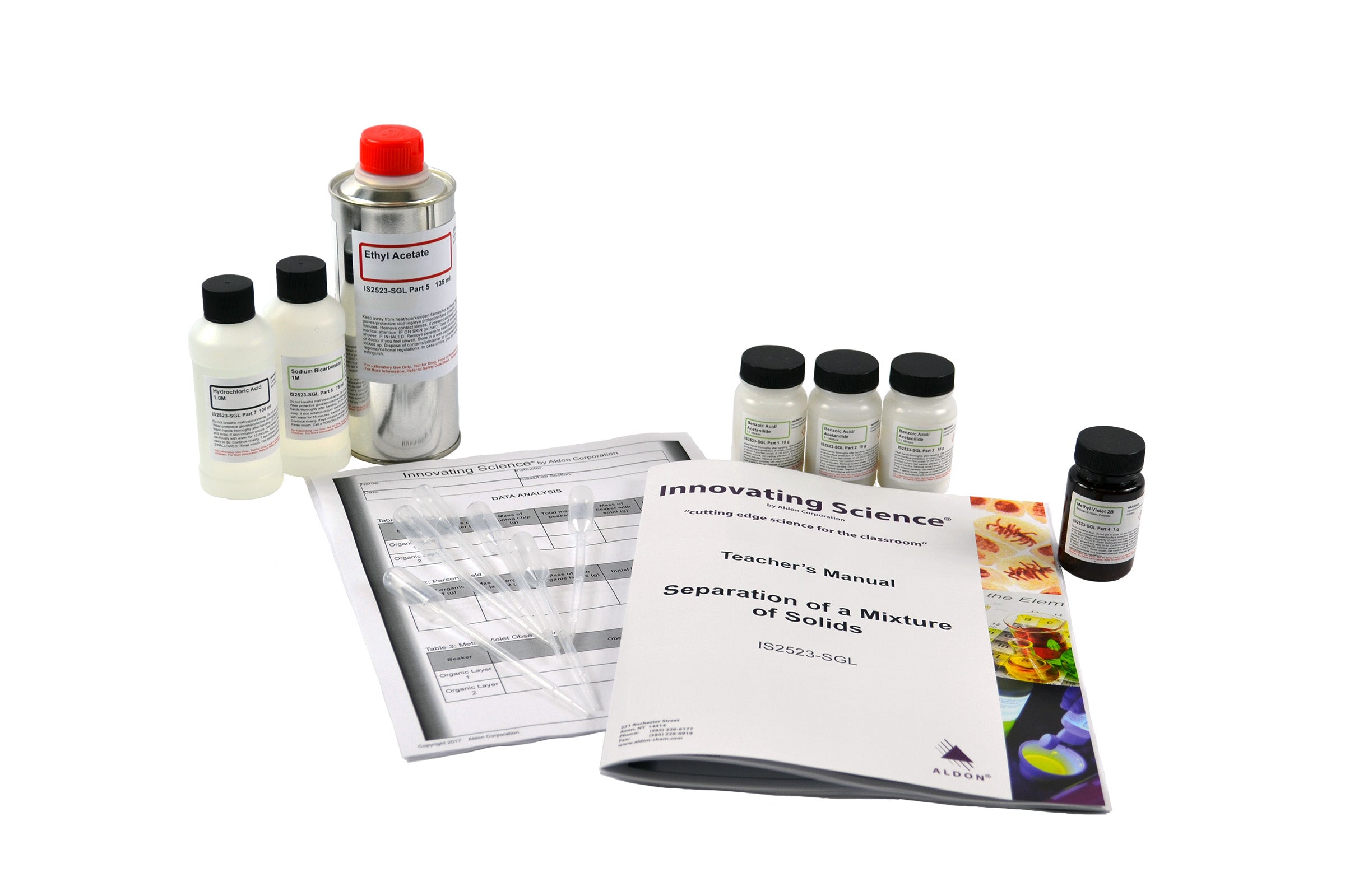 Separation of a Mixture of Solids Small Group Learning Kit for 5 Student Groups