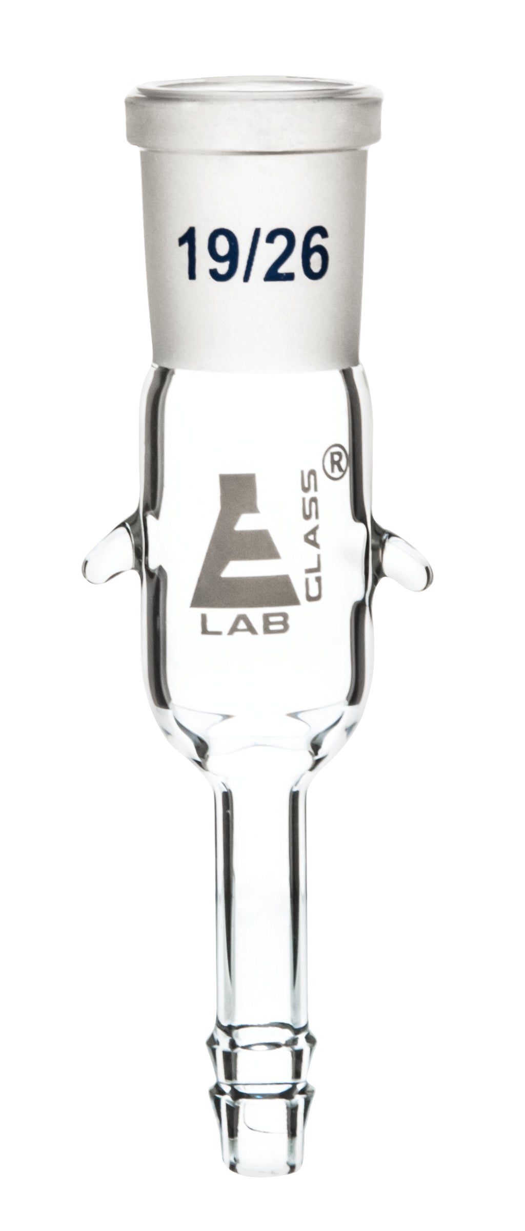 Straight Receiver Adapter, 19/26 Socket, Borosilicate Glass