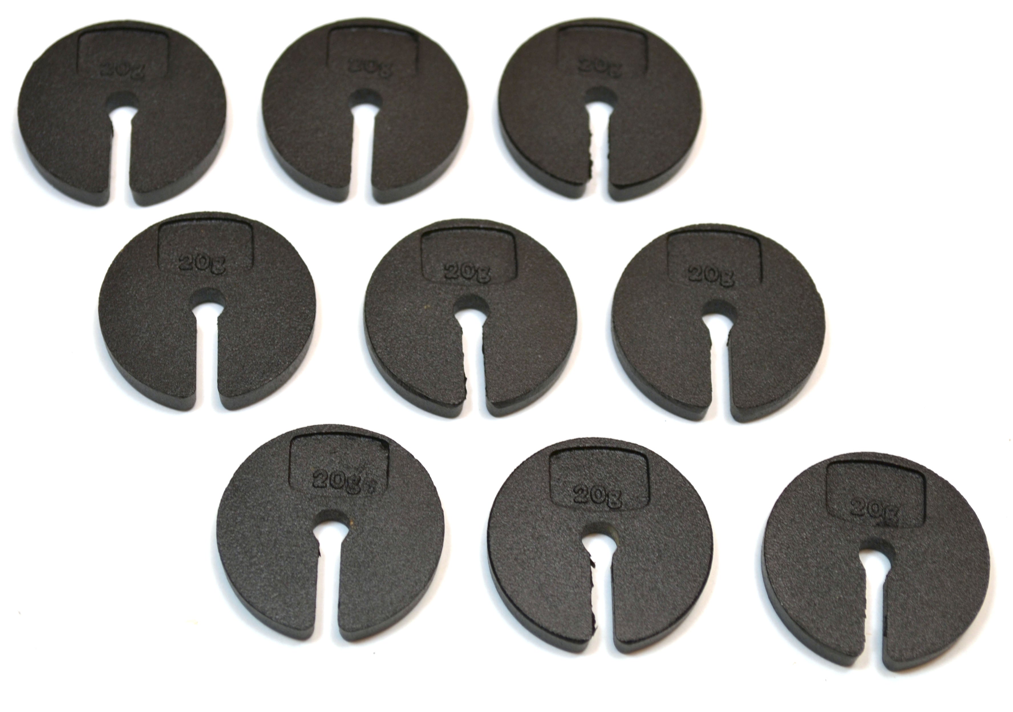 9-Piece 20g Weight Set on Hanger