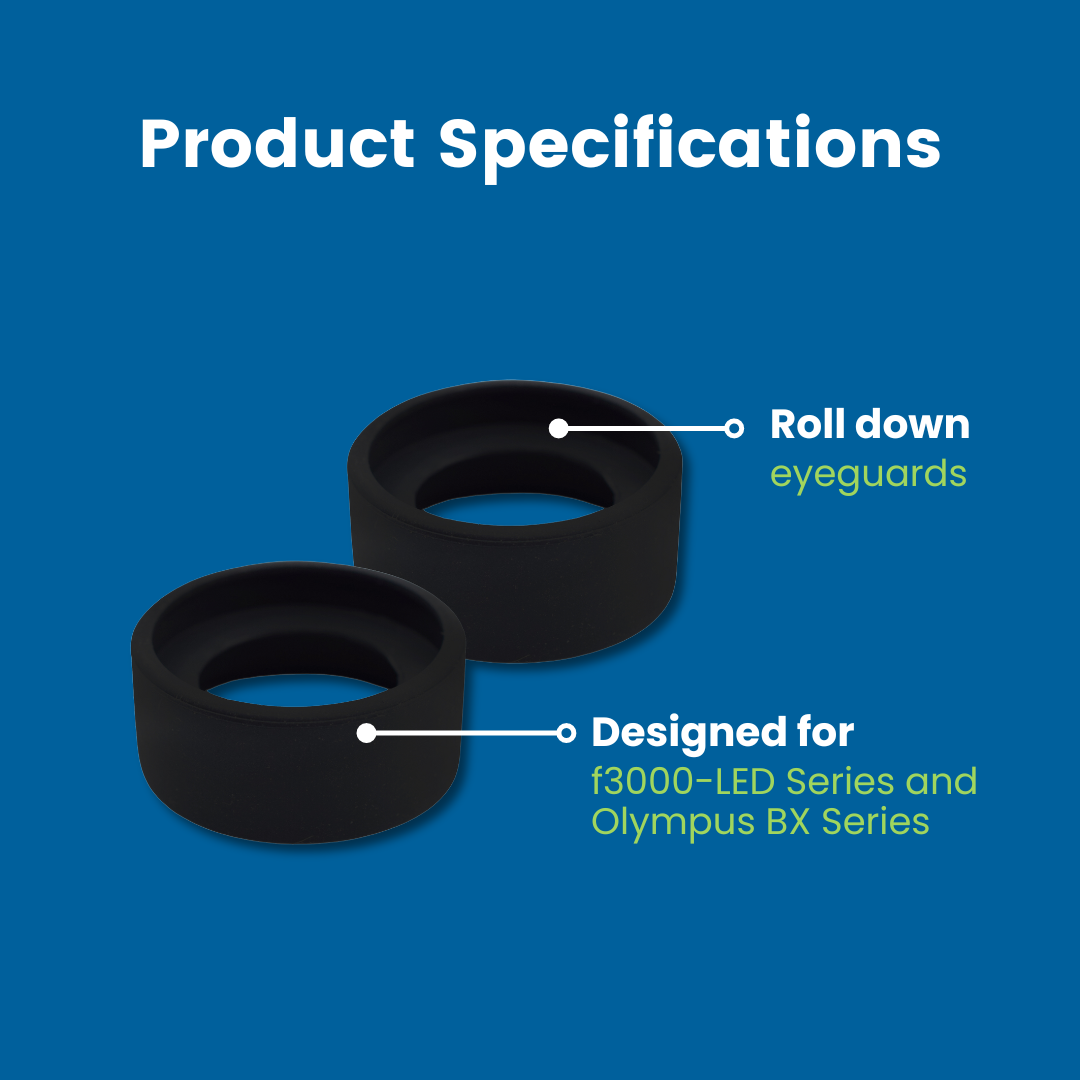 Rubber Roll-Down Microscope Eyeguards for Accu-Scope 3000 Series