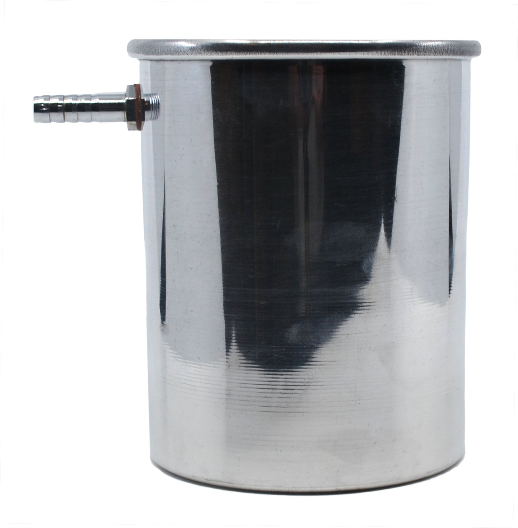 Seamless Aluminum Displacement Vessel with Spout, 5 x 4.3"