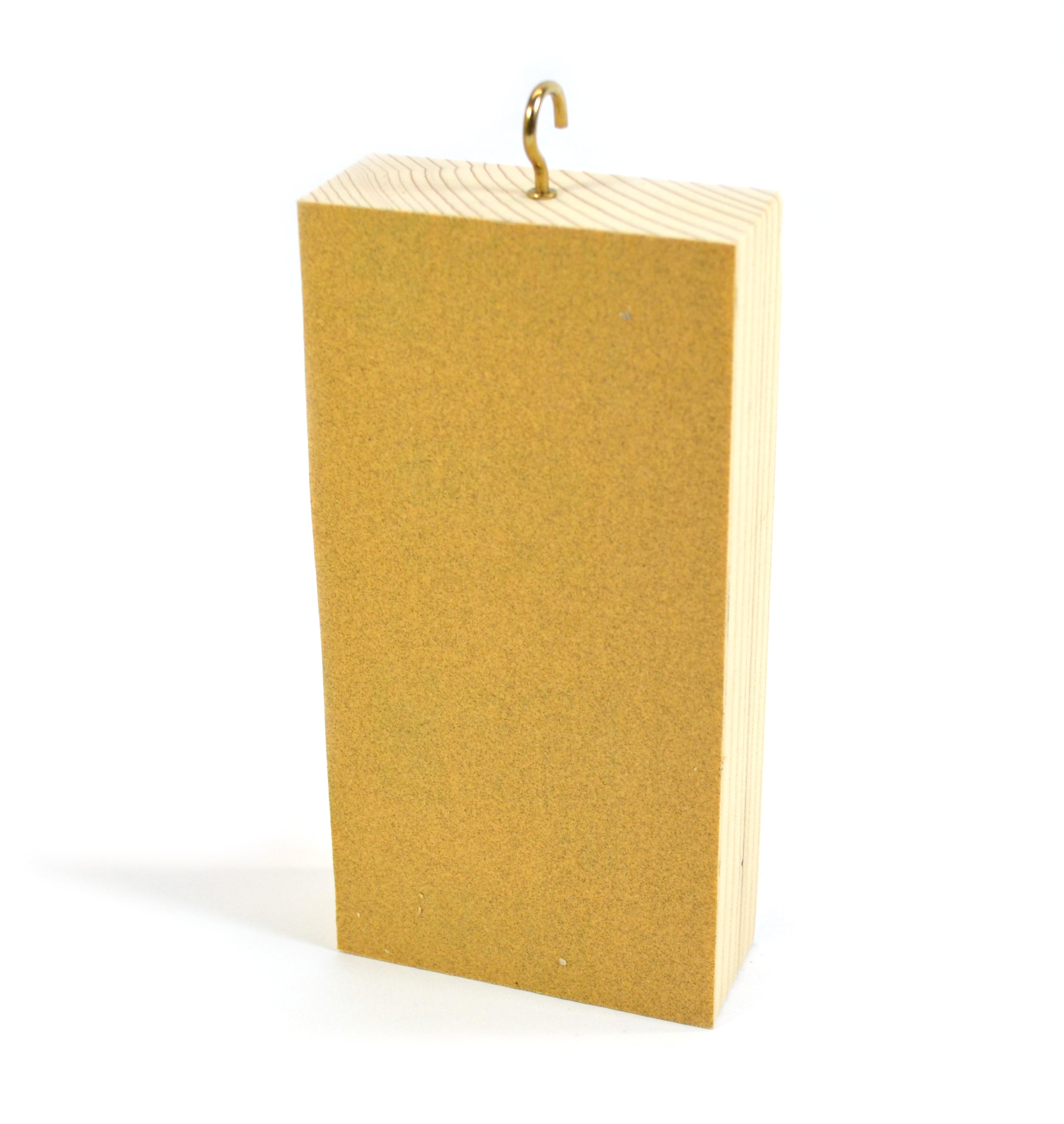 Wooden Friction Block with Sandpaper Surface, 6 x 3 x 1.25"