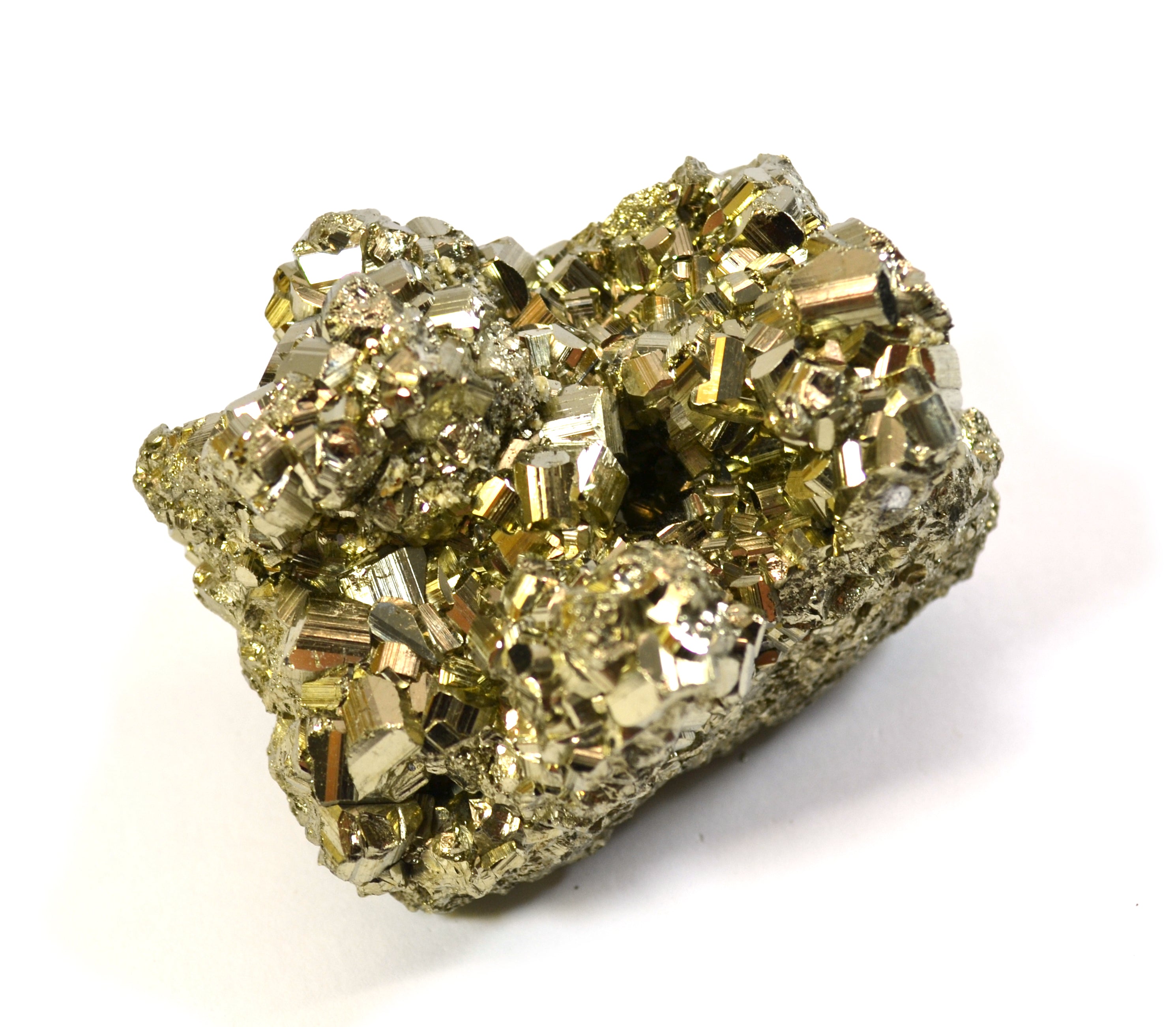 Crystalline Pyrite Specimen with 10-20mm Crystals, 2.5-3 inch