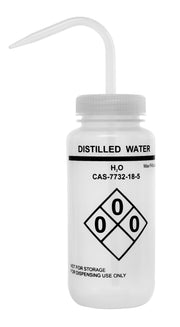 Self-Venting LDPE Distilled Water Wash Bottle, 500mL