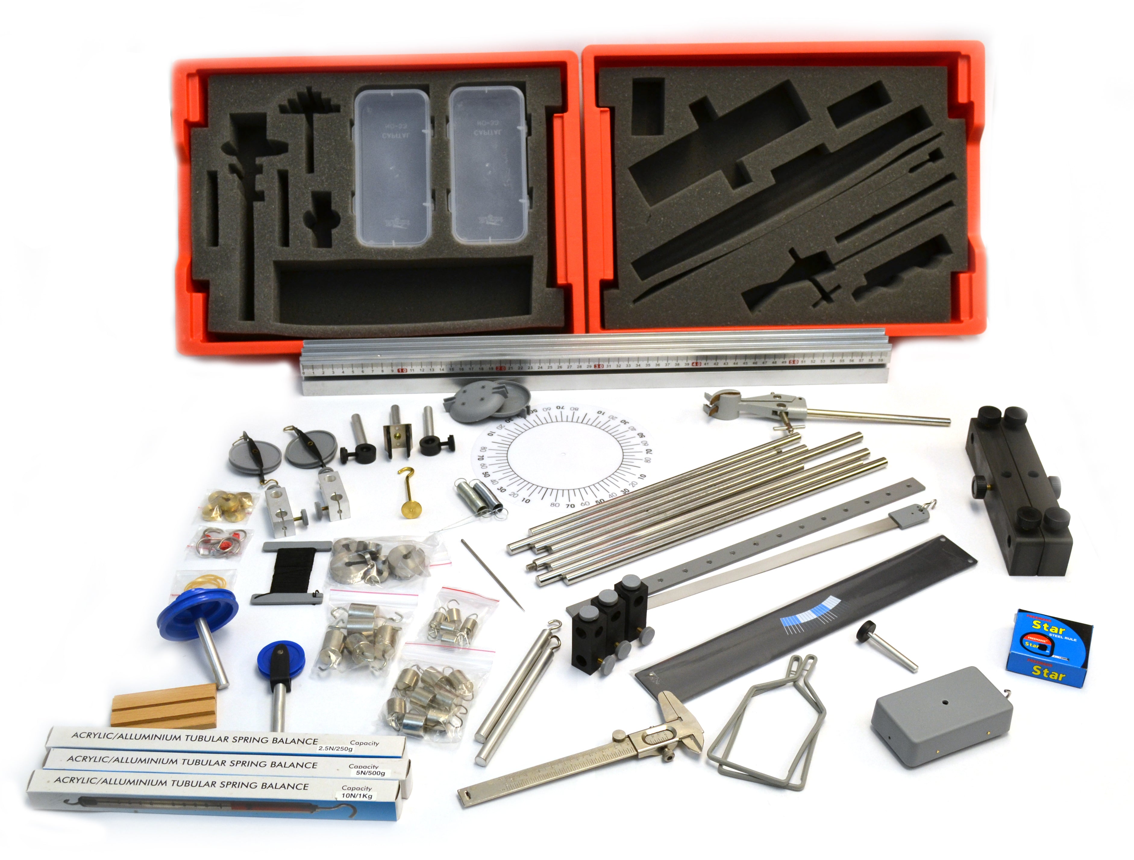 81-Piece Physics Mechanics Equipment Kit