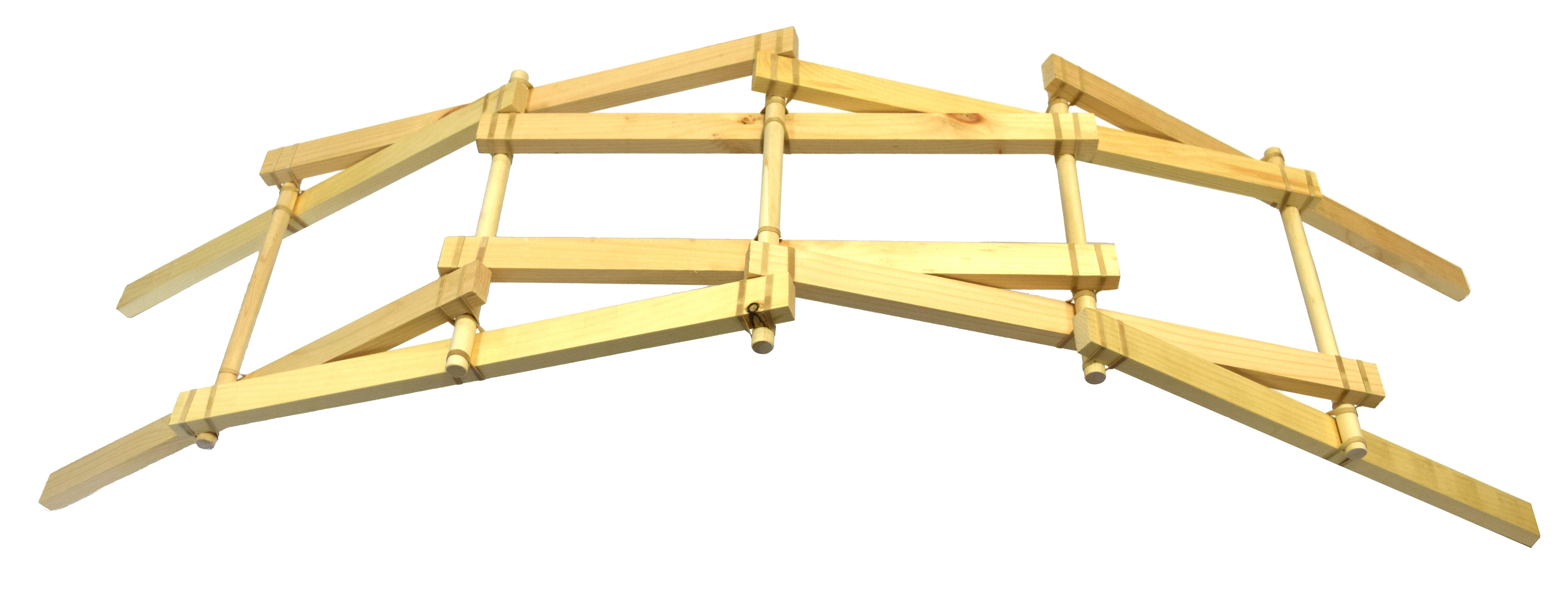 Leonardo da Vinci Bridge Physics Demonstration Kit, 5-Foot Span