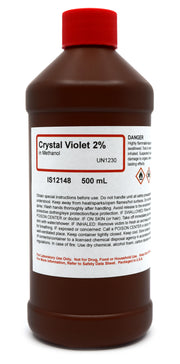Crystal Violet in Methanol Solution, 2%, 500mL