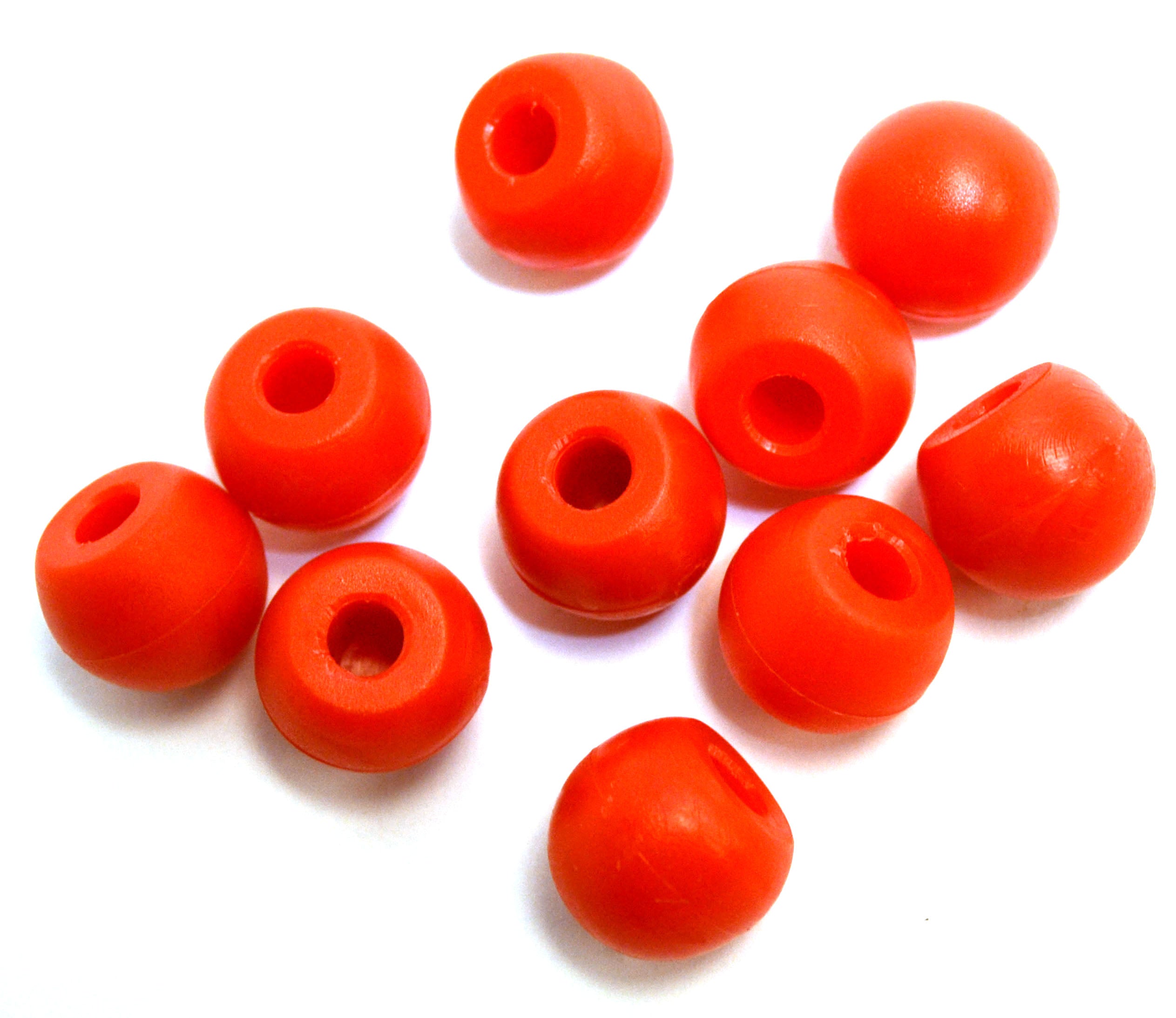 Red Molecular Model Atom, 1.5cm, 1 Hole, 10-Pack