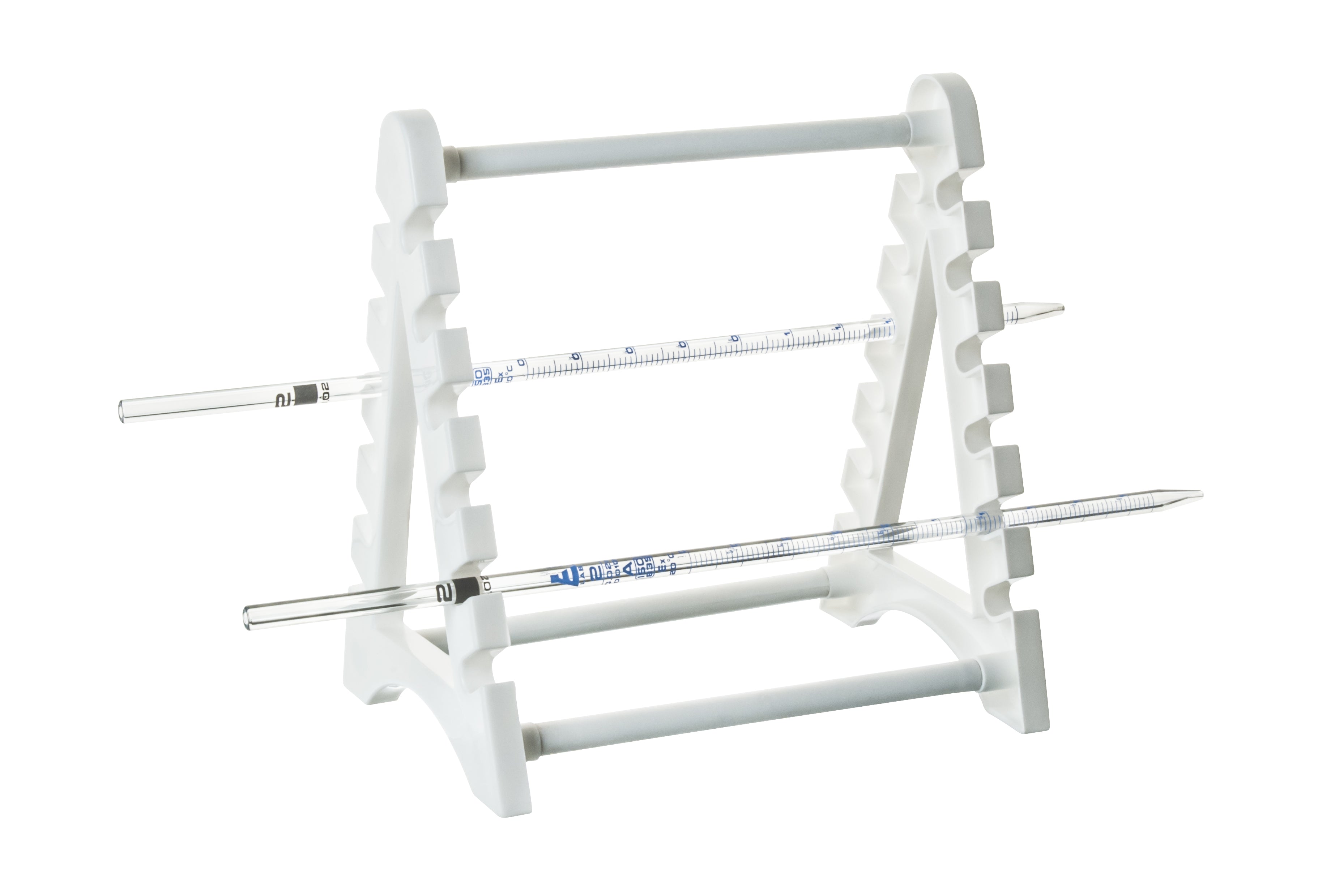 Polypropylene Autoclavable Pipette Rack for 12 Pipettes, Horizontal