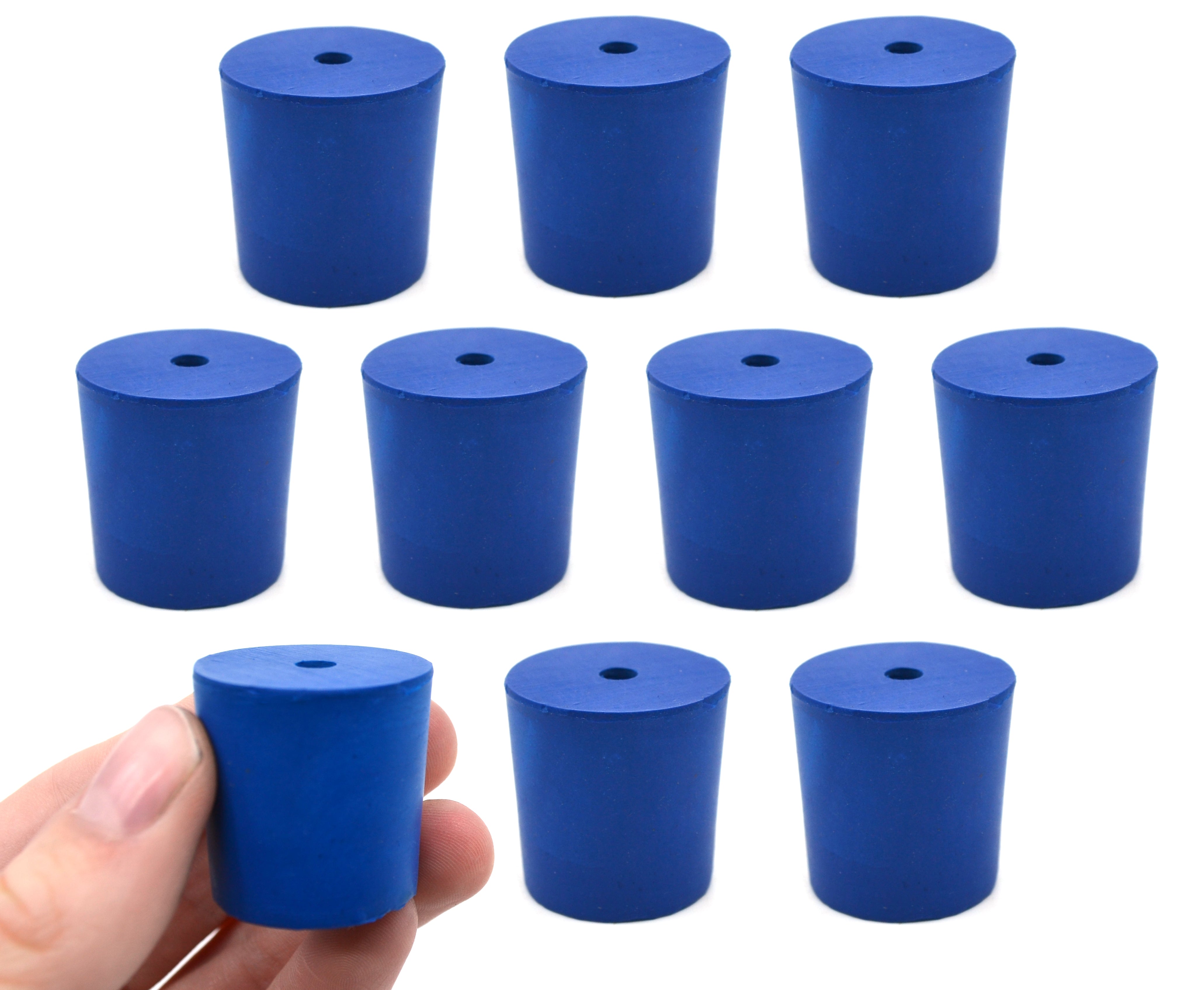 Neoprene Stopper with 1 Hole, 10-Pack