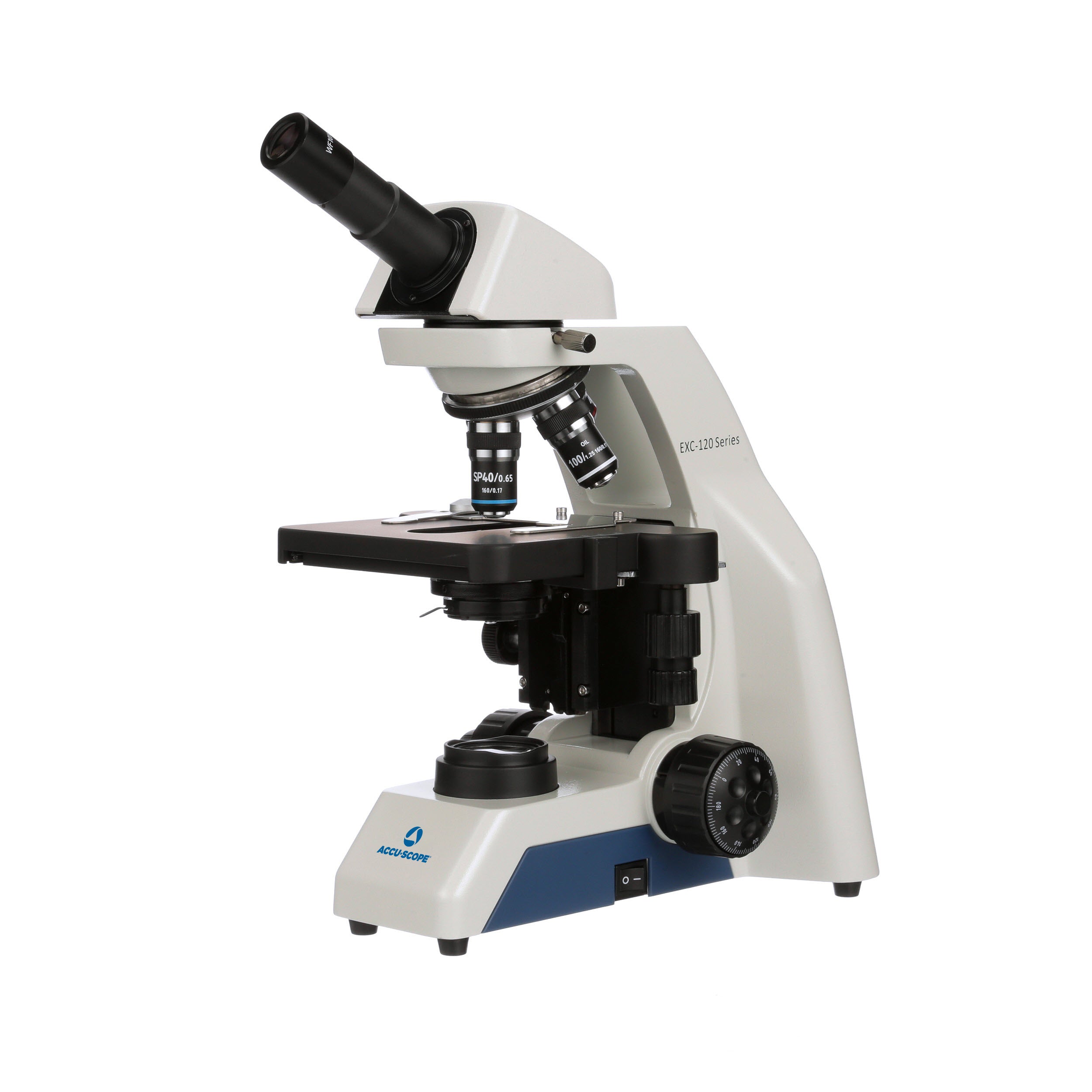 Accu-Scope Monocular Compound Microscope, EXC-121, 40-1000X